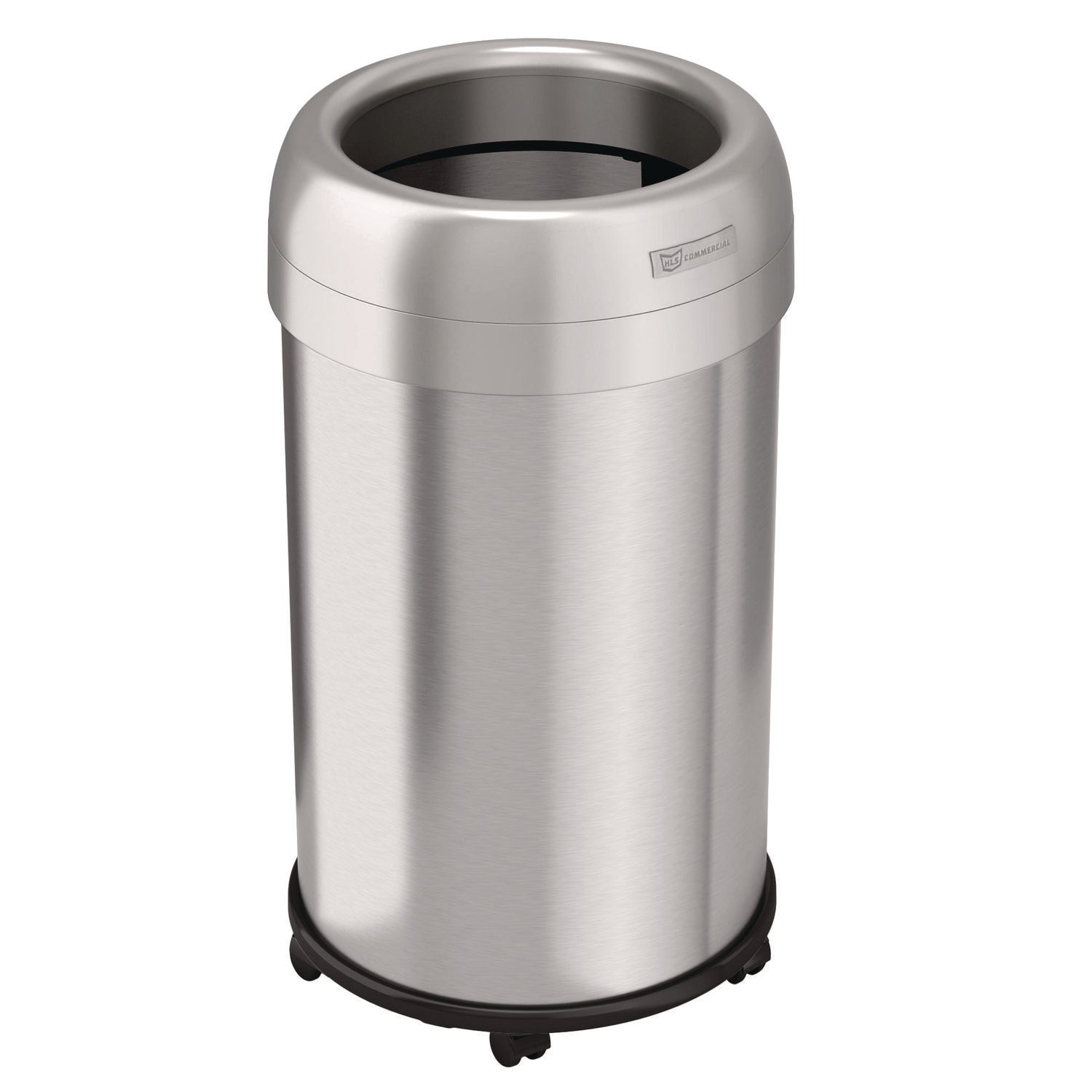 hls-commercial-r-open-top-trash-can-with-wheels-round-13-gal-plastic-stainless-steel-silver-hlmhls13strm_1