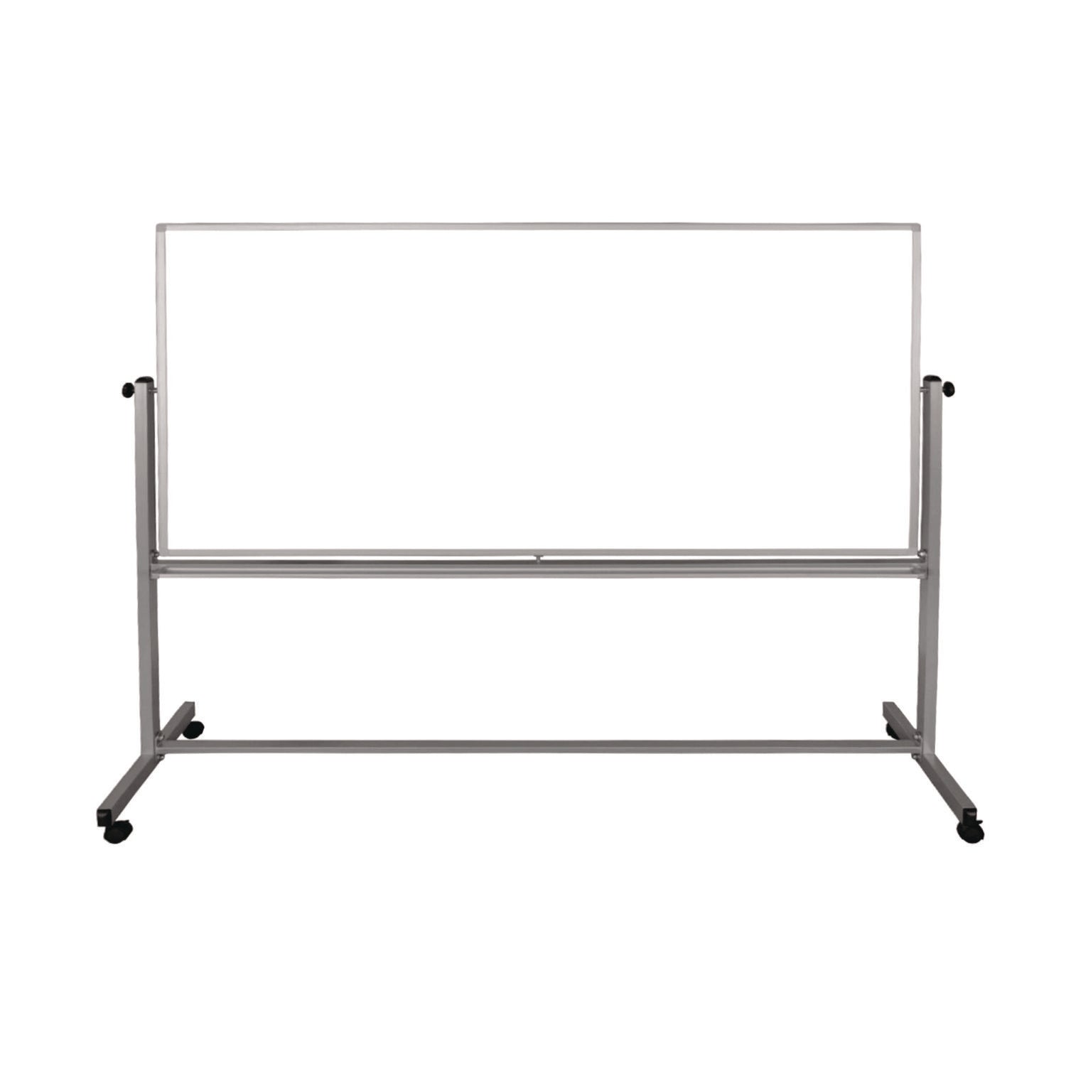 luxor-mobile-magnetic-whiteboard-96-x-40-white-surface-silver-aluminum-frame-lxomb9640ww_1