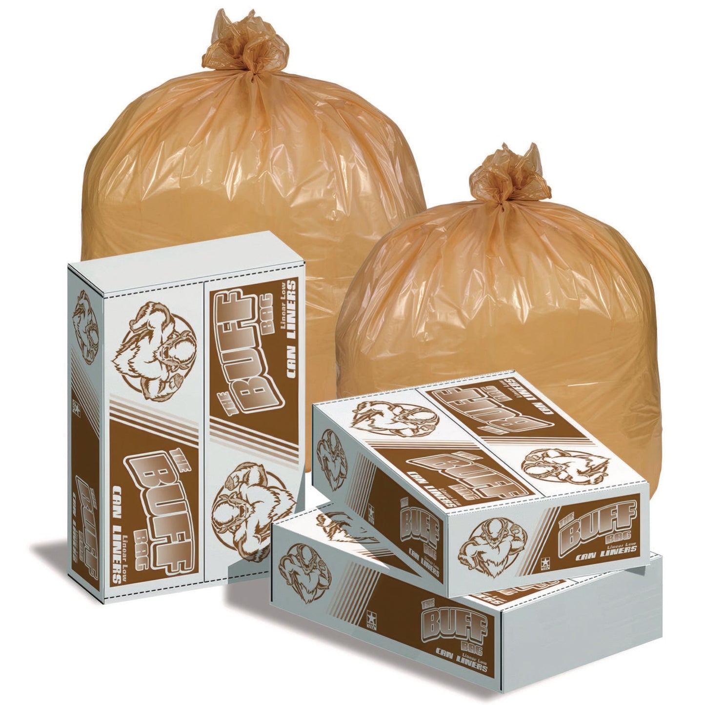 pitt-plastics-heavy-duty-linear-low-density-can-liner-33-gal-1-2-mil-buff-flat-pack-100-carton-pitp4030b_1
