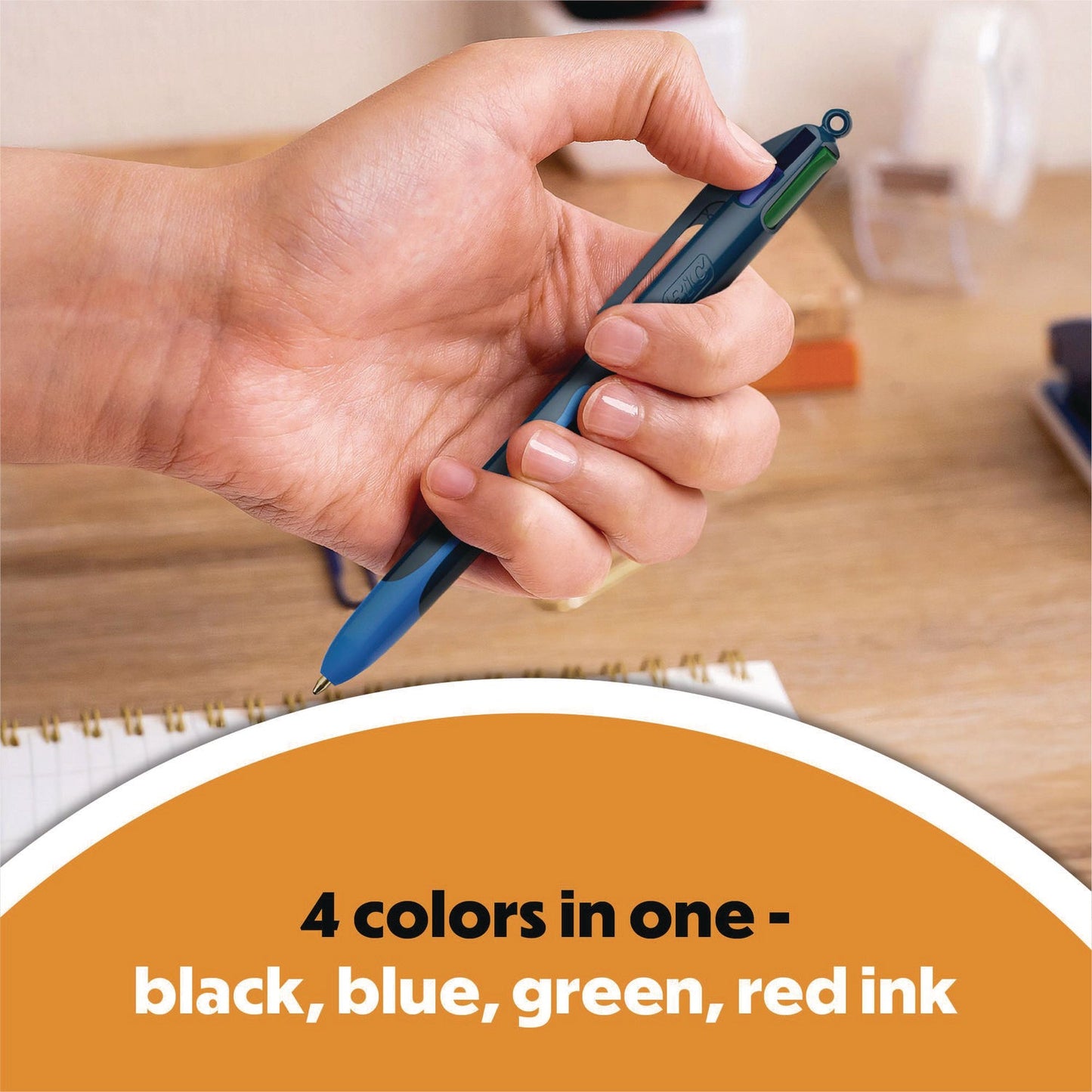 bic-r-4-color-smooth-multi-color-ballpoint-pen-retractable-medium-1-mm-black-blue-green-red-ink-black-blue-barrel-3-pack-bicmmsp3aast_3