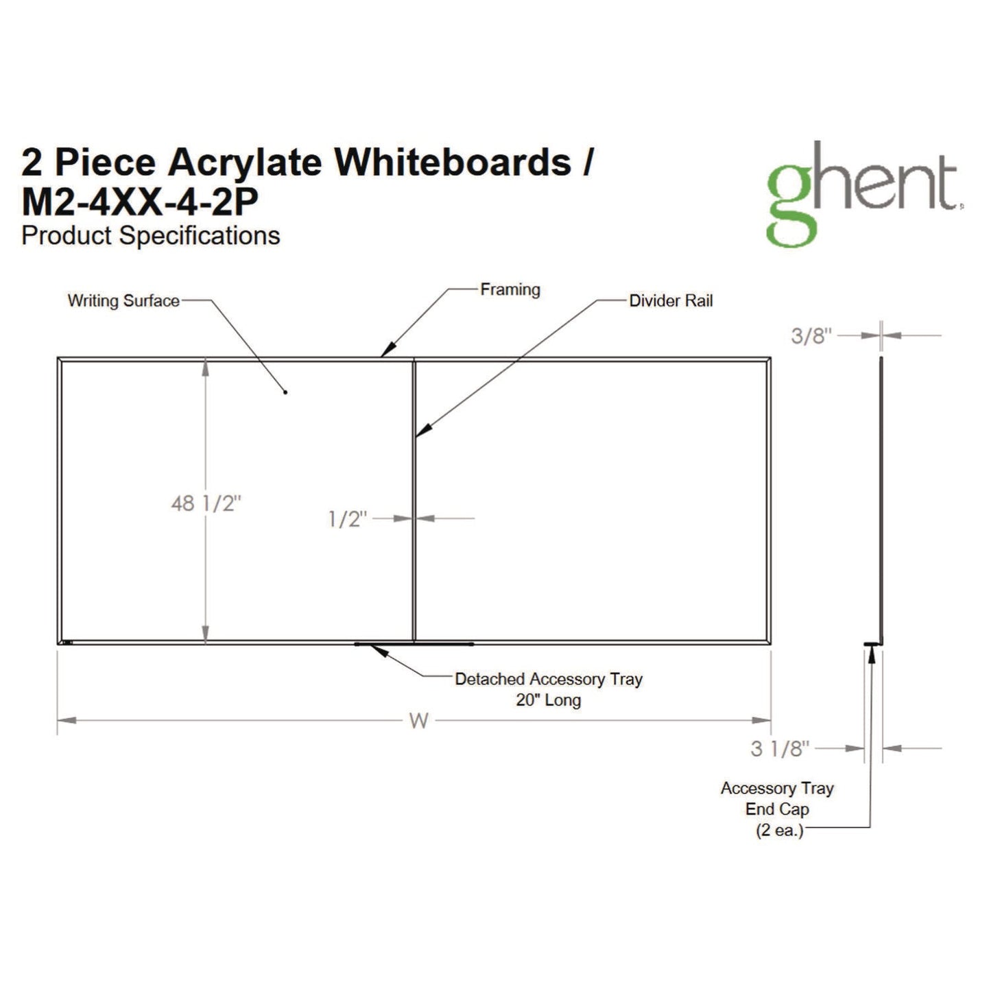 ghent-two-piece-m2-non-magnetic-whiteboard-with-aluminum-frame-120-75-x-48-5-white-surface-satin-aluminum-frame-ghem241042p_4
