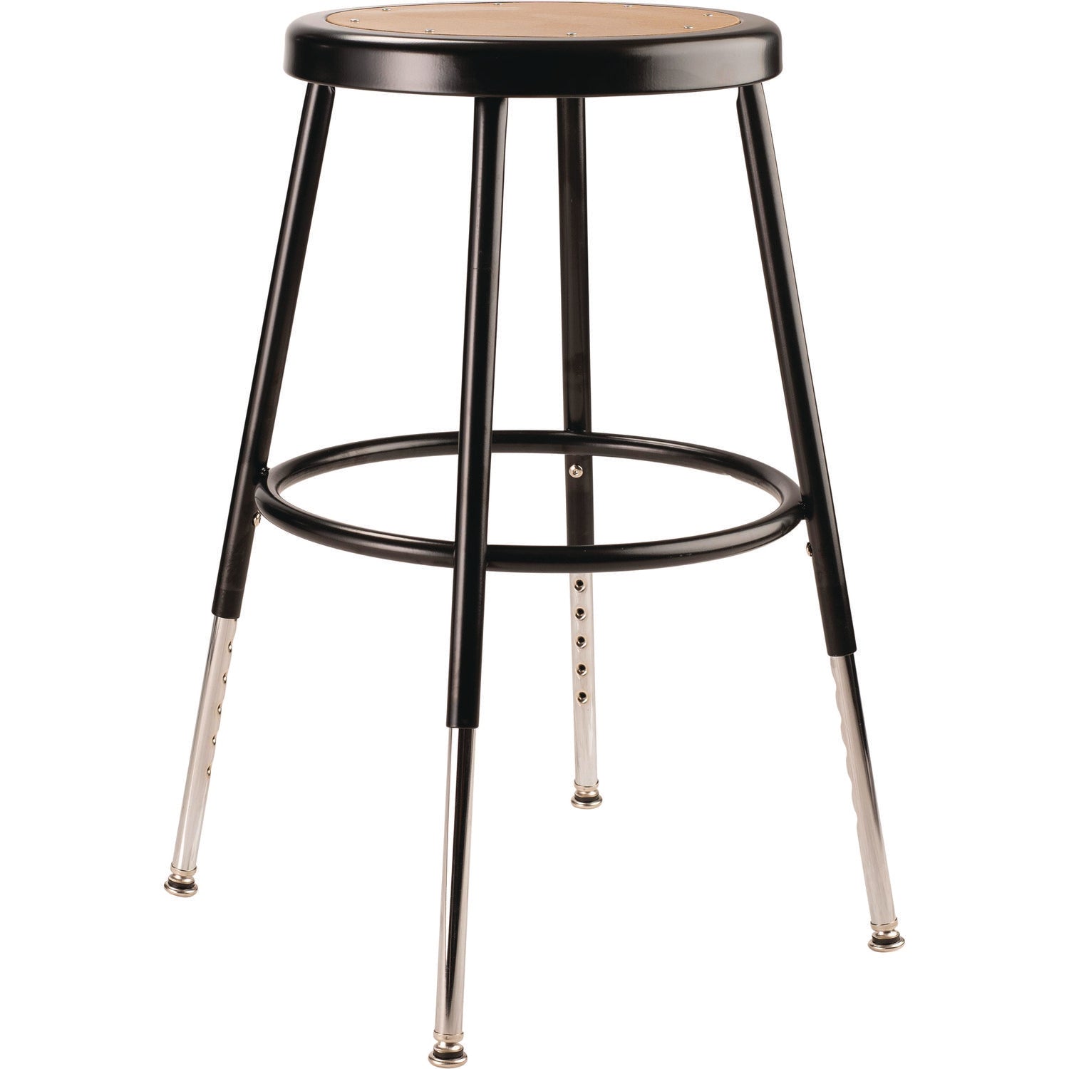 nps-r-6200-series-height-adjustable-heavy-duty-steel-stool-backless-supports-500lb-19-to-27-seat-height-brown-seat-black-base-nps6218h10_1