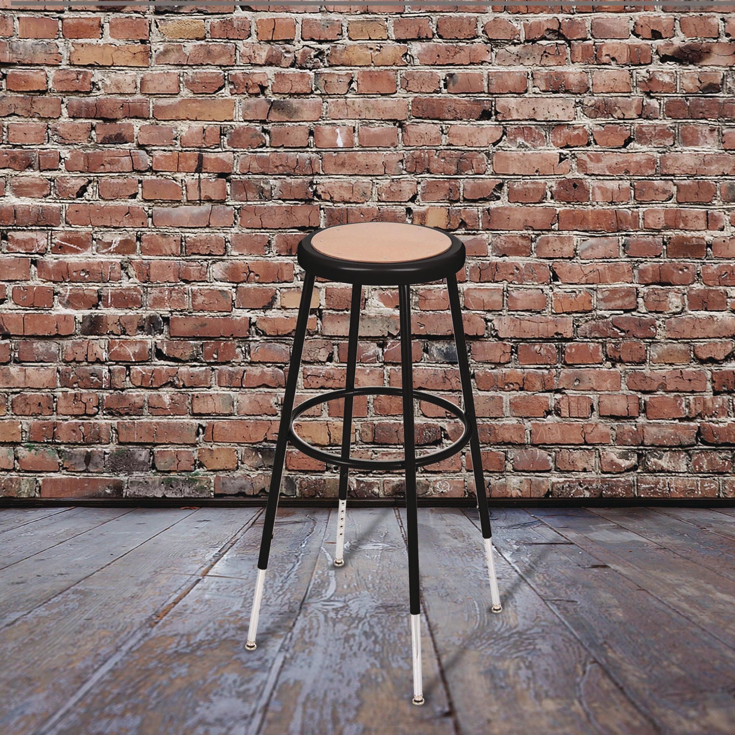 nps-r-6200-series-height-adjustable-heavy-duty-steel-stool-backless-supports-500-lb-31-to-39-seat-height-brown-seat-blk-base-nps6230h10_1