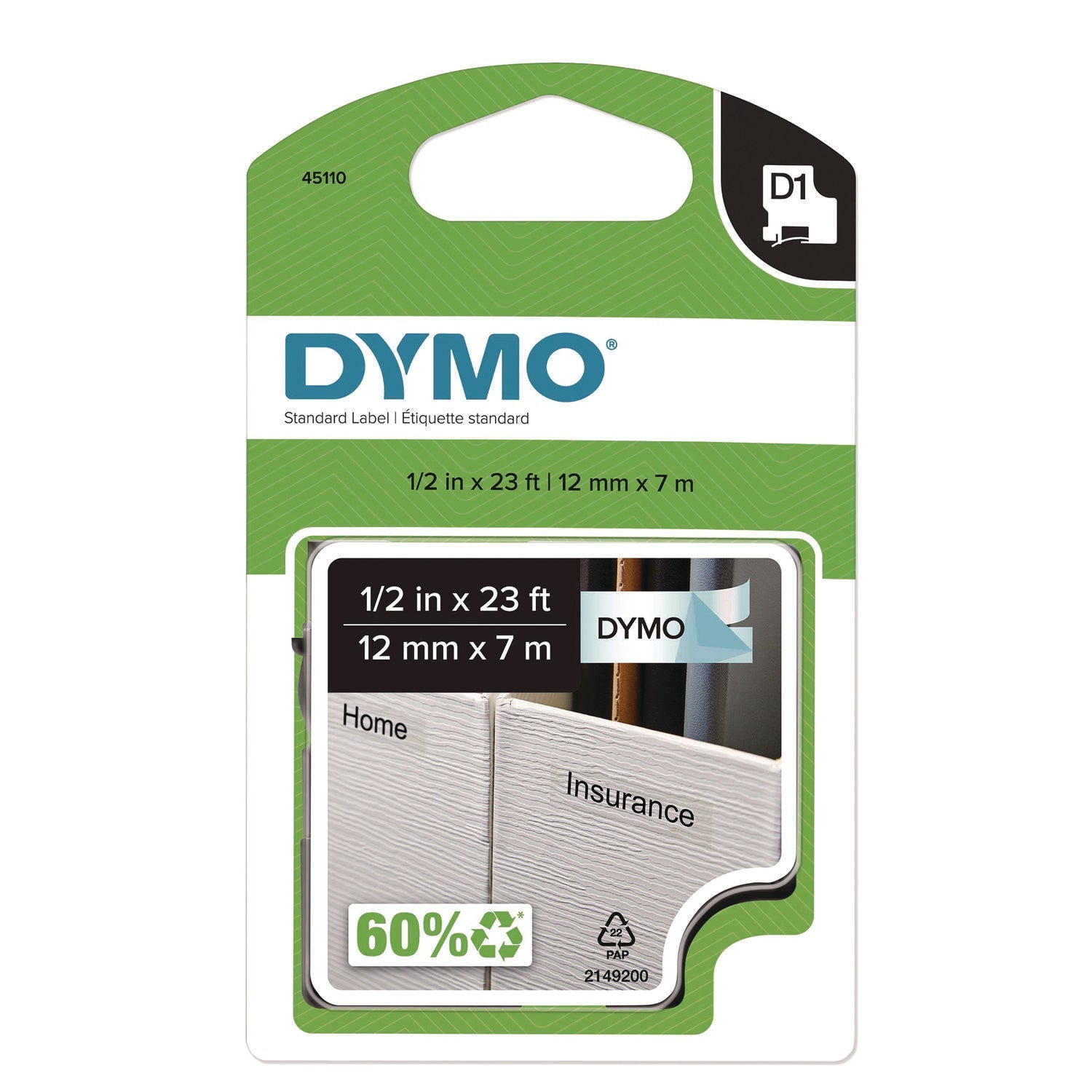 dymo-r-d1-standard-labels-0-50-x-23-ft-black-print-on-clear-tape-dym45110_1