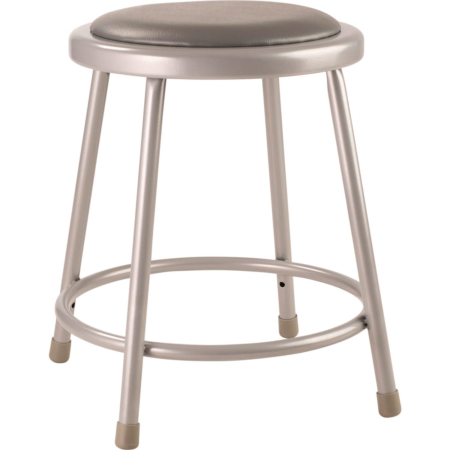 nps-r-6400-series-fixed-height-heavy-duty-vinyl-padded-steel-stool-backless-supports-500-lb-18-seat-height-gray-seat-base-nps6418_1