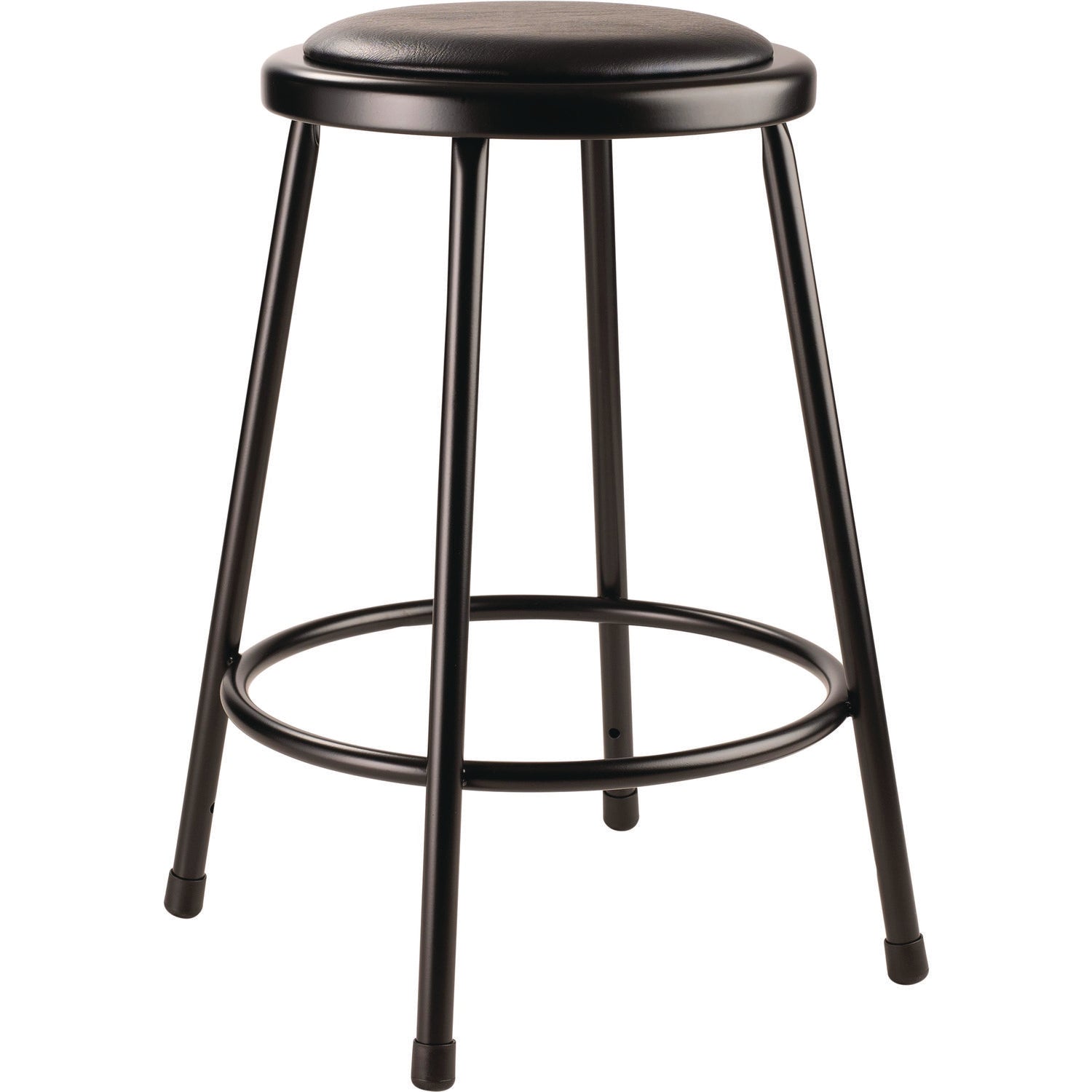 nps-r-6400-series-fixed-height-heavy-duty-vinyl-padded-steel-stool-backless-supports-500-lb-24-seat-height-black-seat-base-nps642410_1