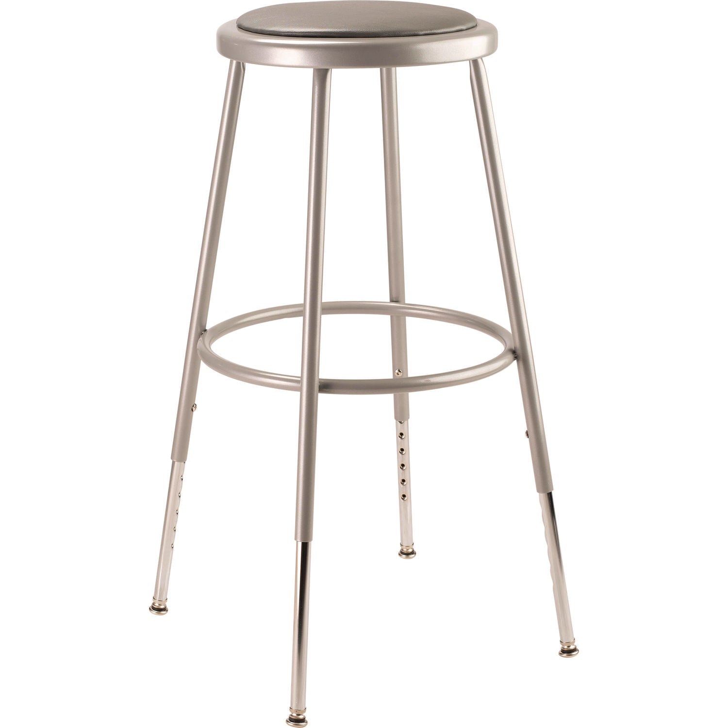 nps-r-6400-series-height-adjustable-heavy-duty-vinyl-padded-steel-stool-supports-500-lbs-25-to-33-seat-height-gray-seat-base-nps6424h_1