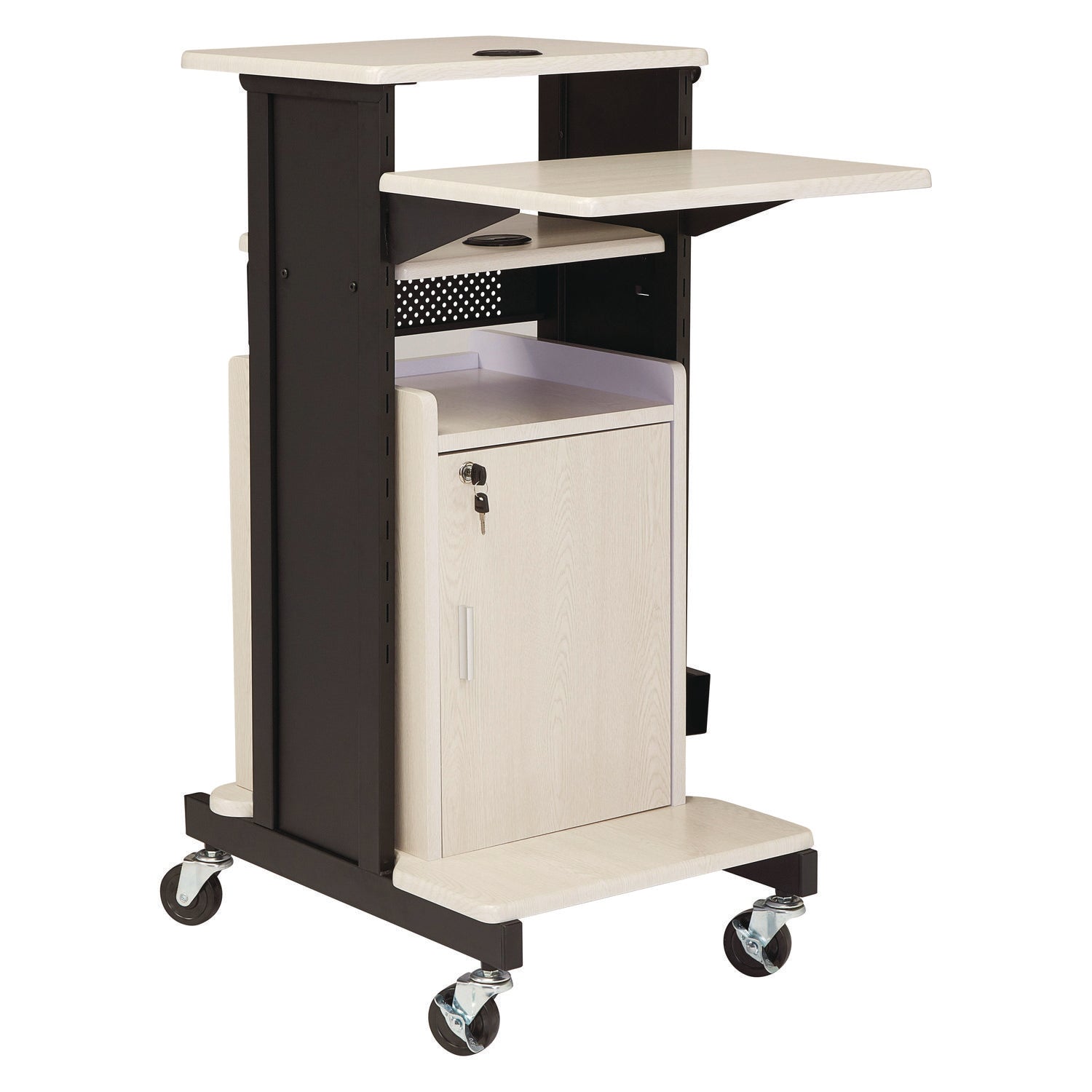oklahoma-sound-r-premium-plus-presentation-cart-with-storage-cabinet-18-x-30-x-40-5-ivory-black-npsprc250_1