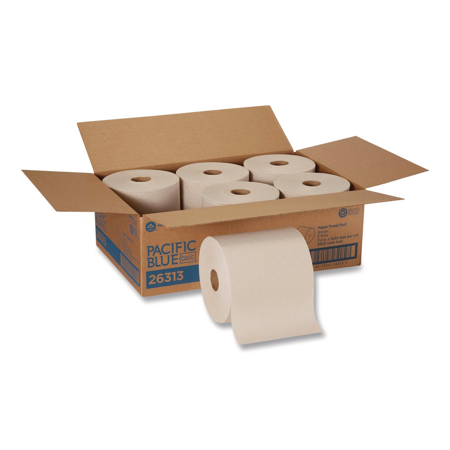 georgia-pacific-r-professional-pacific-blue-basic-recycled-paper-towel-roll-1-ply-7-87-x-1-000-ft-brown-6-carton-gpc26313_4