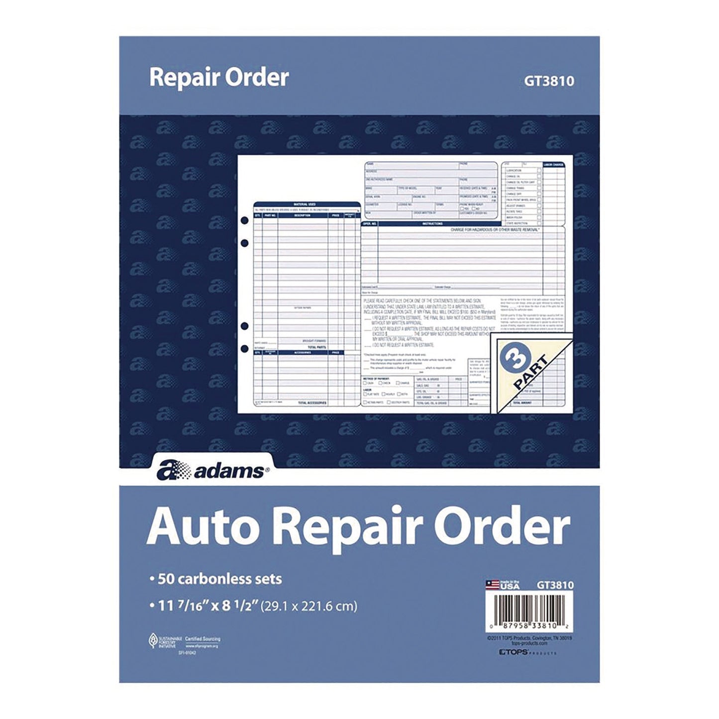 adams-r-multipart-auto-repair-work-order-forms-with-checklist-for-routine-jobs-three-part-carbonless-10-94-x-8-5-50-forms-total-abfgt3810_2