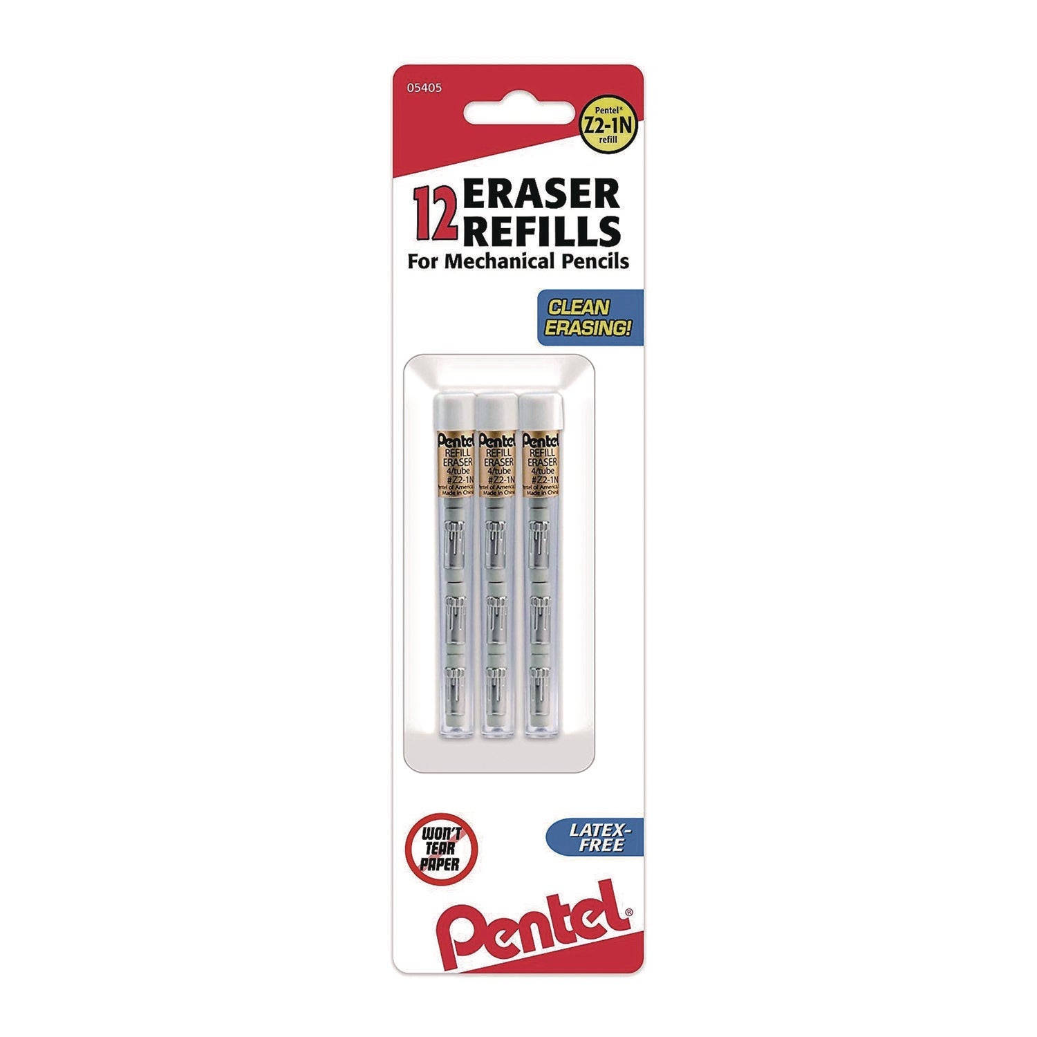 pentel-r-eraser-refills-for-sharp-kerry-energize-x-wow-pencil-gizmo-cushi-hot-shots-technica-x-white-4-tube-3-tubes-pack-penz21bp3k6_1