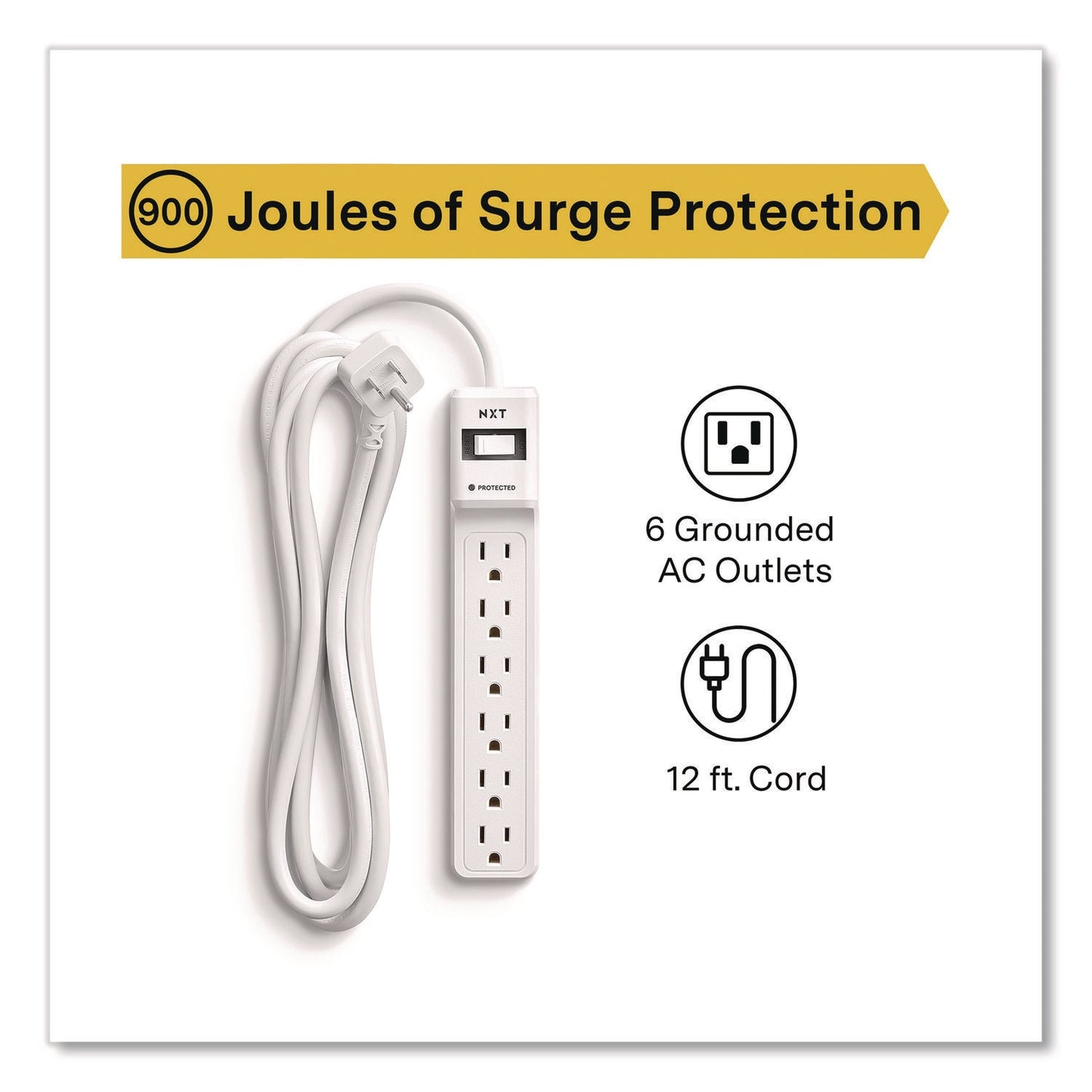 nxt-technologies-6-outlet-surge-protector-6-ac-outlets-12-ft-cord-900-j-white-nxtnx61425_2