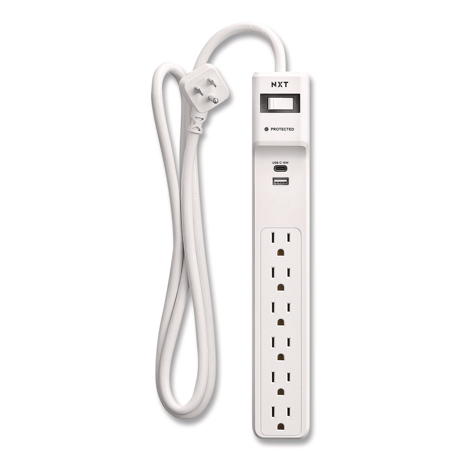 nxt-technologies-6-outlet-plus-usb-surge-protector-6-ac-outlets-2-usb-outlets-4-ft-cord-1-500-j-white-nxtnx61426_1