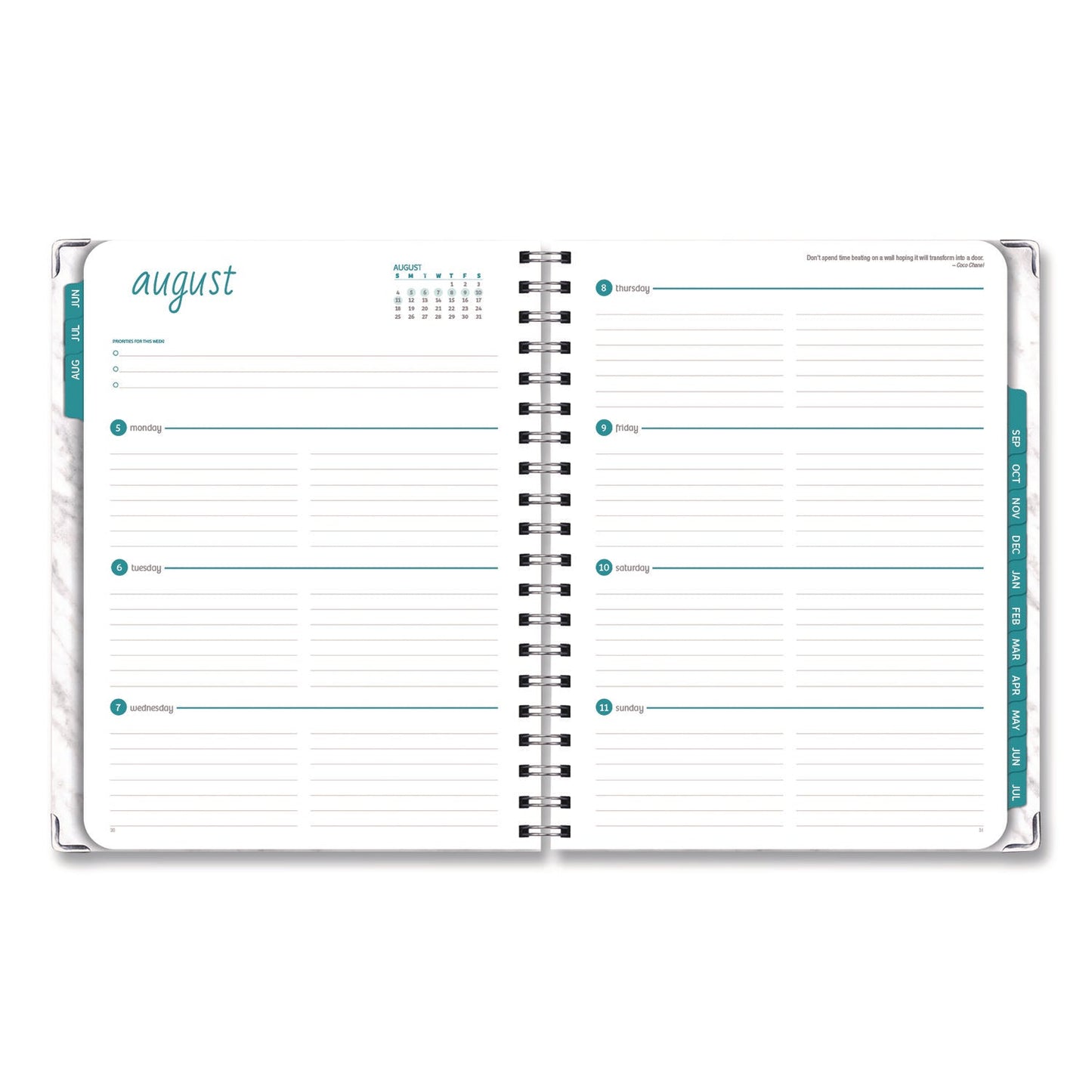 global-printed-products-marble-academic-year-weekly-monthly-planner-11-x-8-5-white-marble-cover-14-month-june-2024-to-july-2025-gpuay24851106s_3