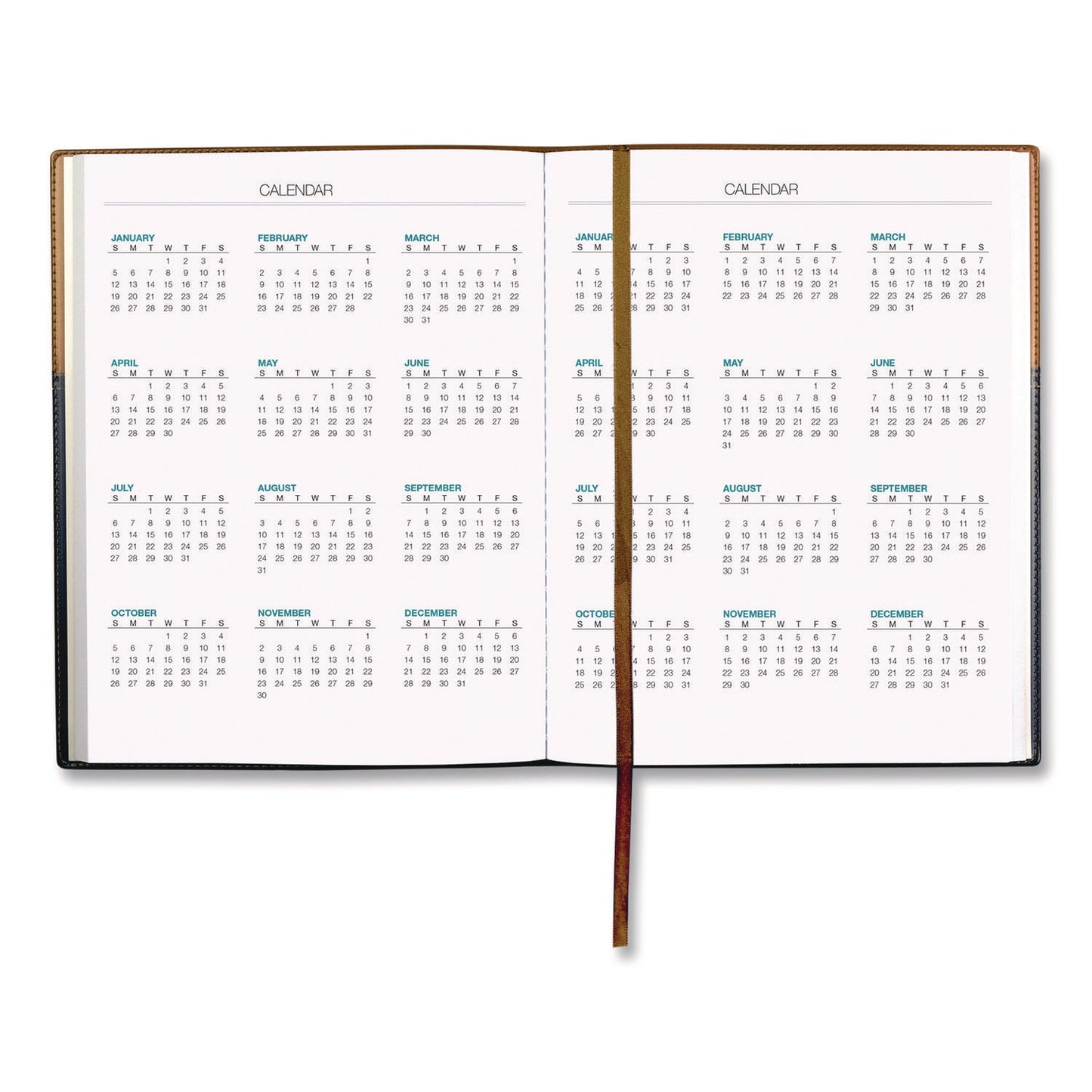 global-printed-products-deluxe-weekly-monthly-planner-10-x-8-black-brown-cover-14-month-nov-2024-to-dec-2025-gpuspls25brn810_5