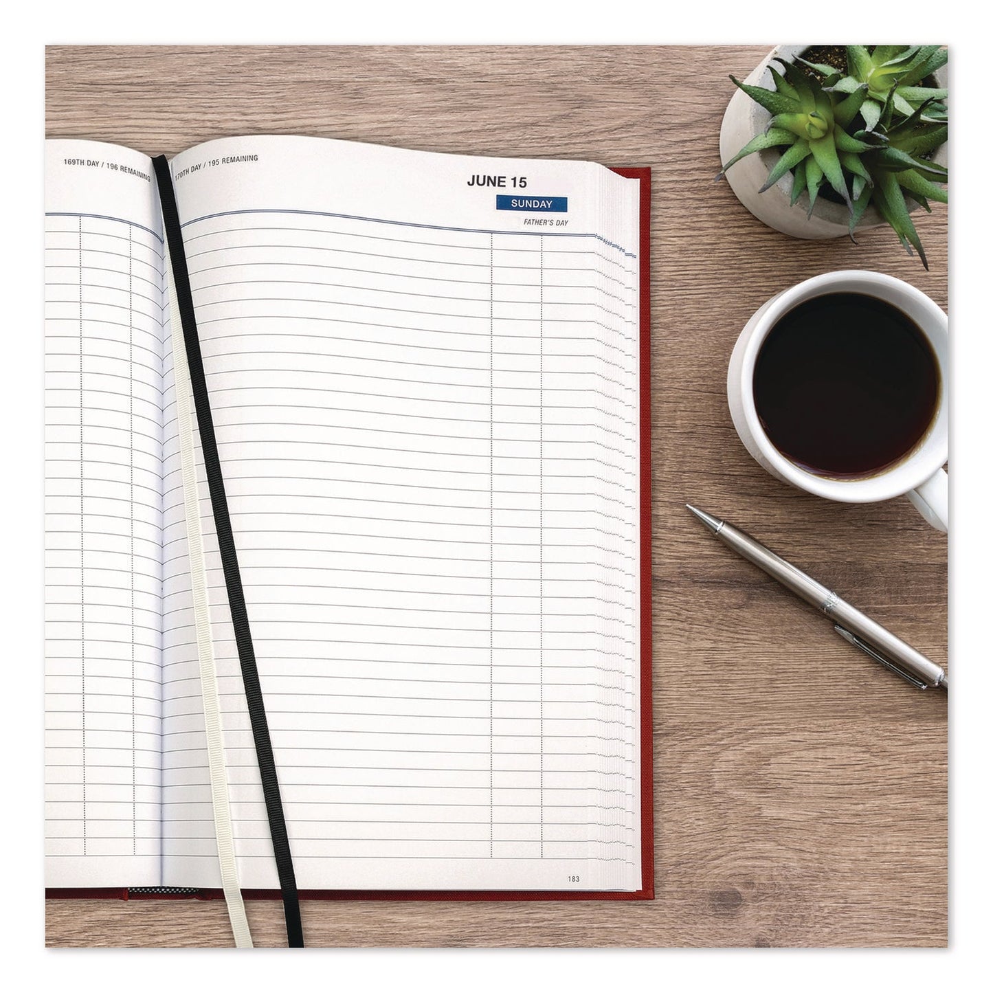 global-printed-products-classic-hardbound-daily-planner-12-5-x-8-red-gold-cover-12-month-jan-to-dec-2025-gpusplssdcy25rd_7