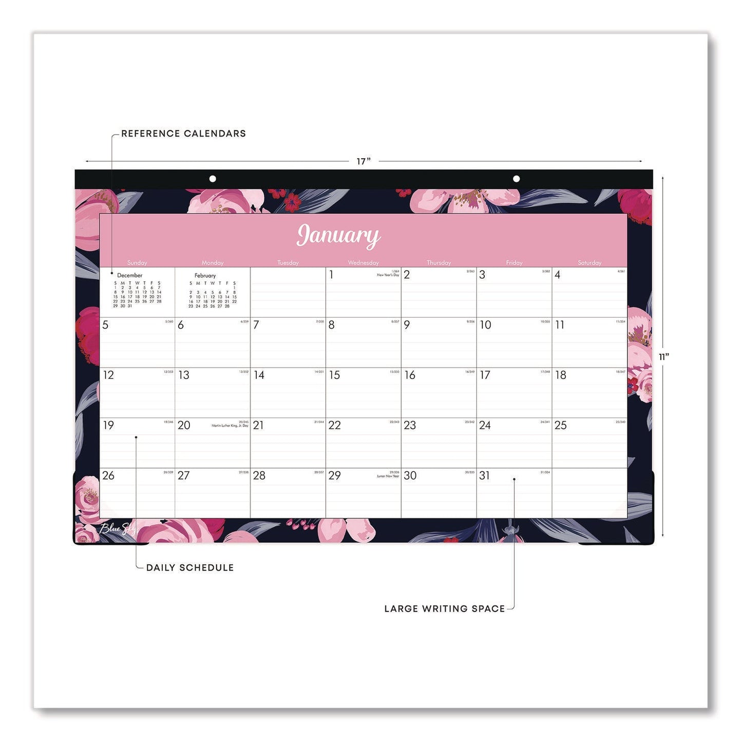 blue-sky-r-mimi-pink-desk-pad-calendar-floral-artwork-17-x-11-white-pink-black-sheets-black-headband-12-month-jan-to-dec-2025-bls14862625_4