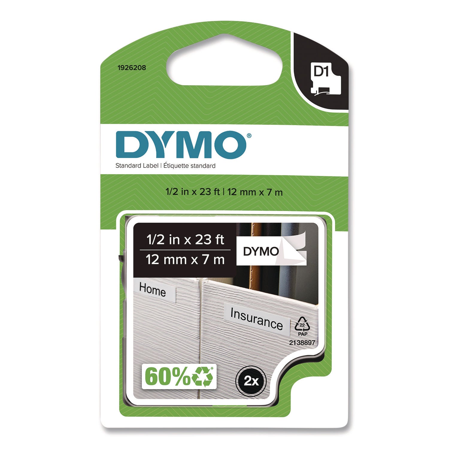 dymo-r-d1-standard-labels-0-5-x-23-ft-black-print-on-white-tape-2-pack-dym1926208_1