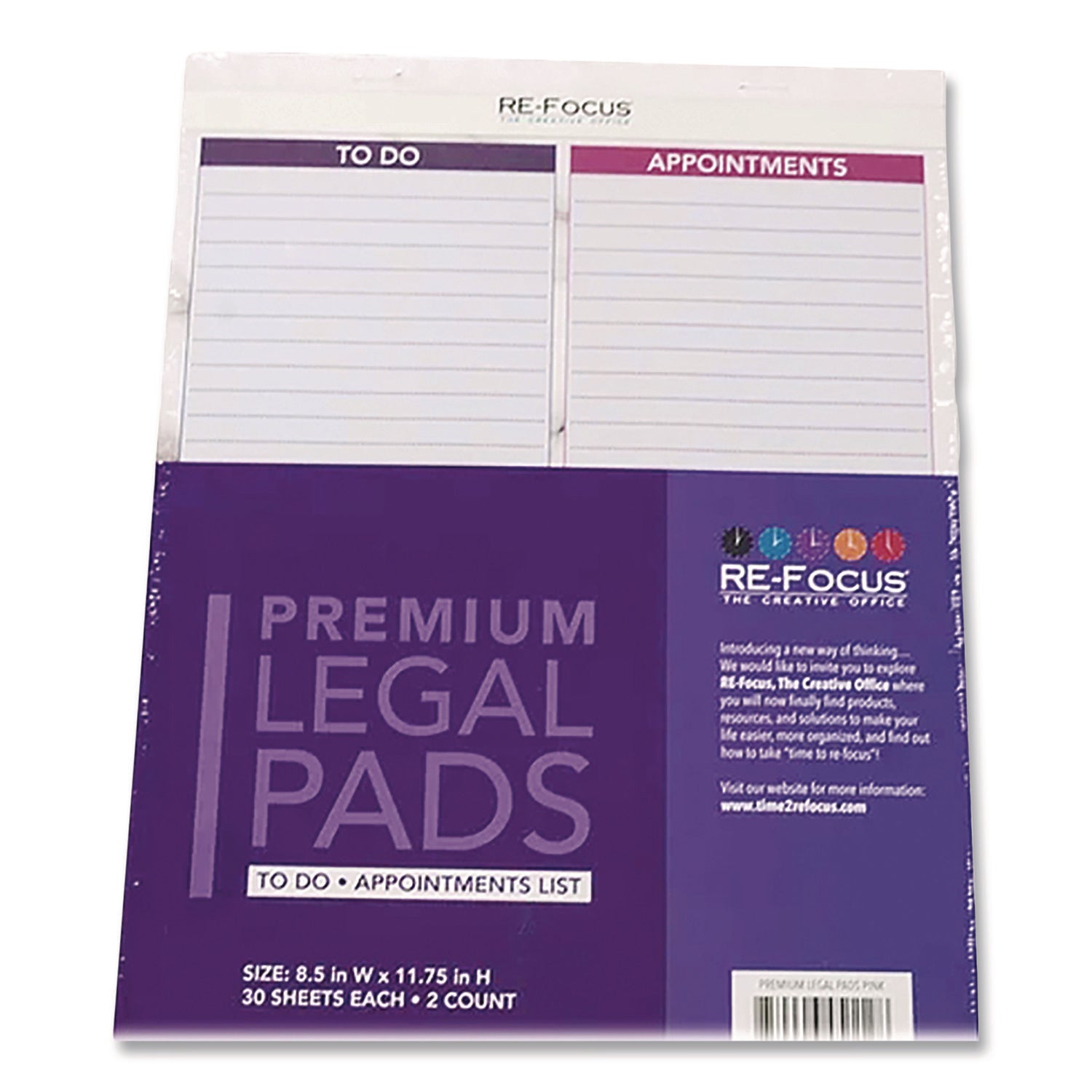re-focus-the-creative-office-premium-legal-pads-to-do-appointment-lists-list-format-30-light-purple-dark-purple-white-marble-8-5-x-11-sheets-2-pack-rfcpinklegalpad_1
