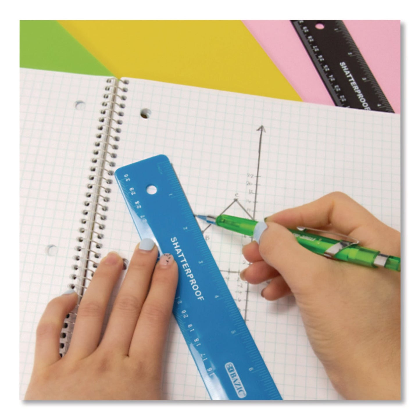 bazic-r-products-spiral-notebook-quadrille-rule-4-sq-in-randomly-assorted-cover-color-100-10-5-x-8-sheets-baz514_6