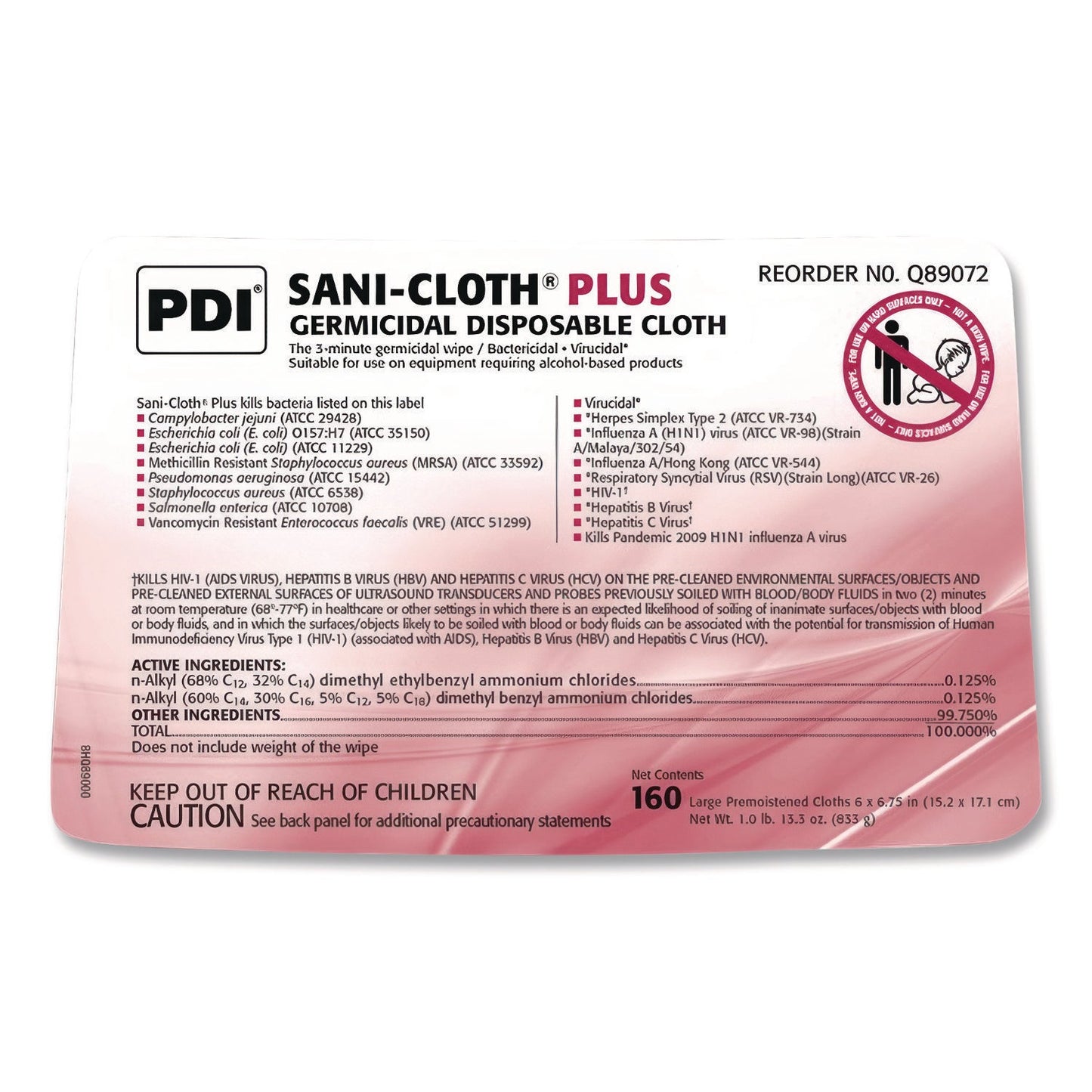 sani-professional-r-pdi-san-cloth-plus-germicidal-disposable-cloth-6-x-6-75-unscented-white-160-pack-pdiq89072pk_2