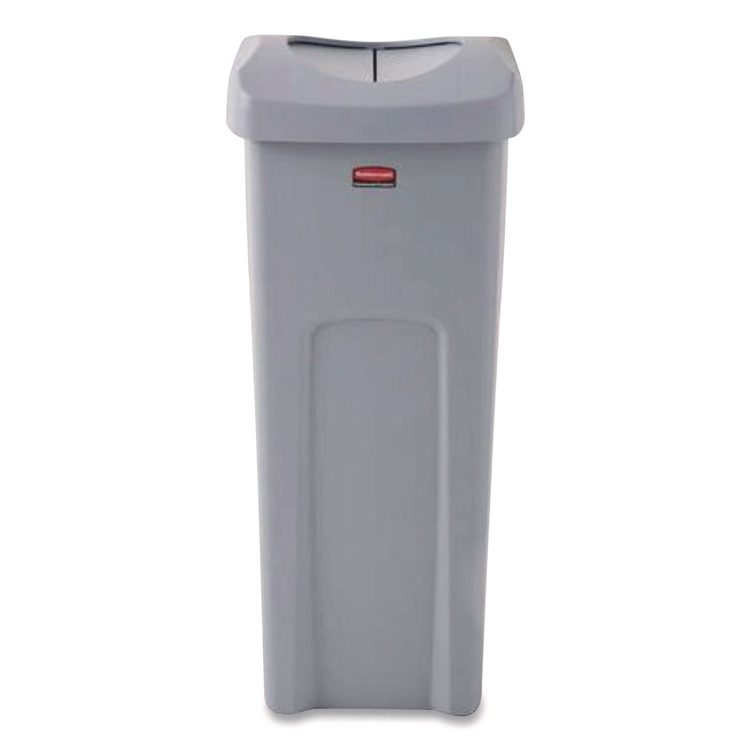 rubbermaid-r-commercial-universal-square-trash-can-with-swing-lid-23-gal-plastic-gray-rcp2143862_1