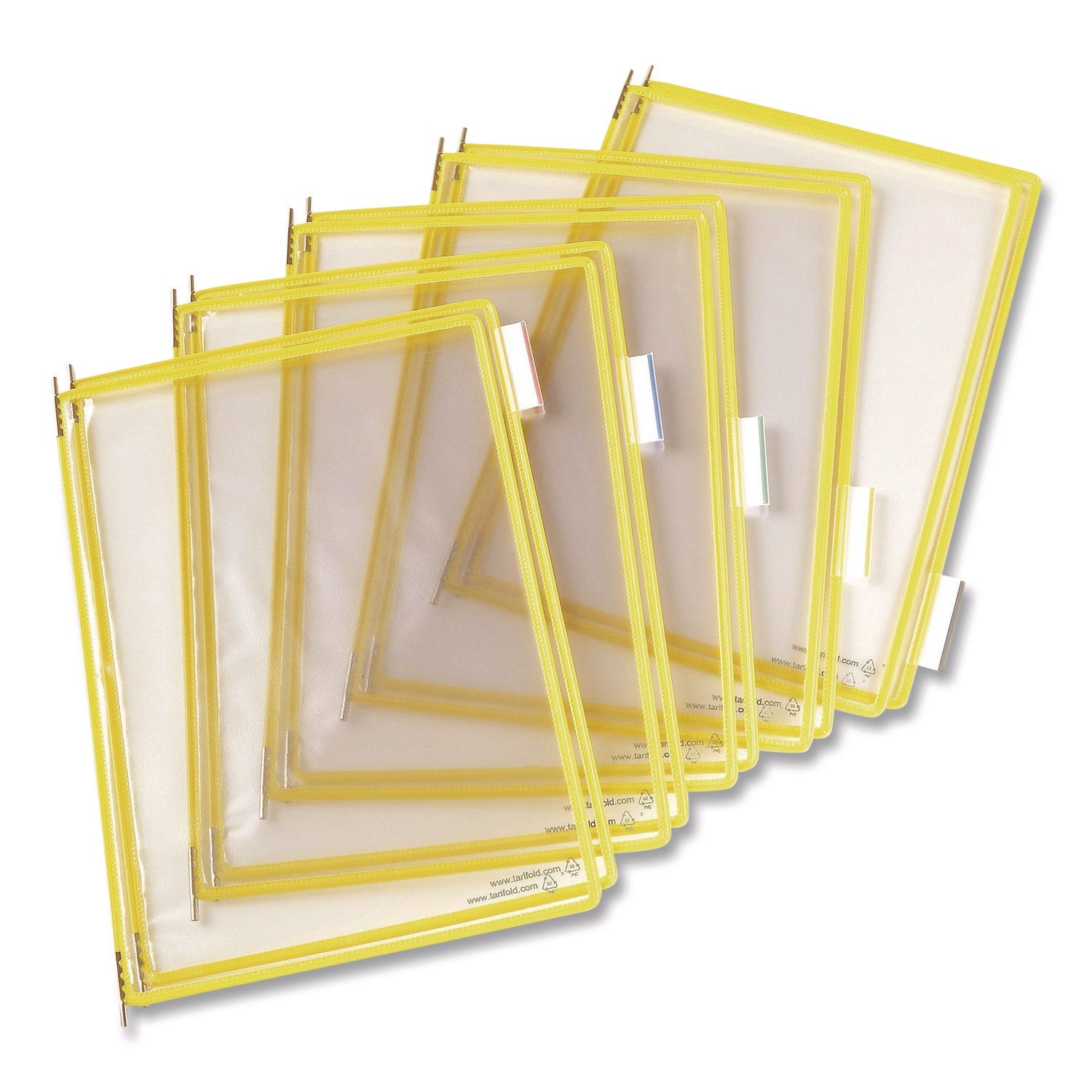 djois-r-by-tarifold-pivoting-pockets-1-section-yellow-10-pack-tfip040_1