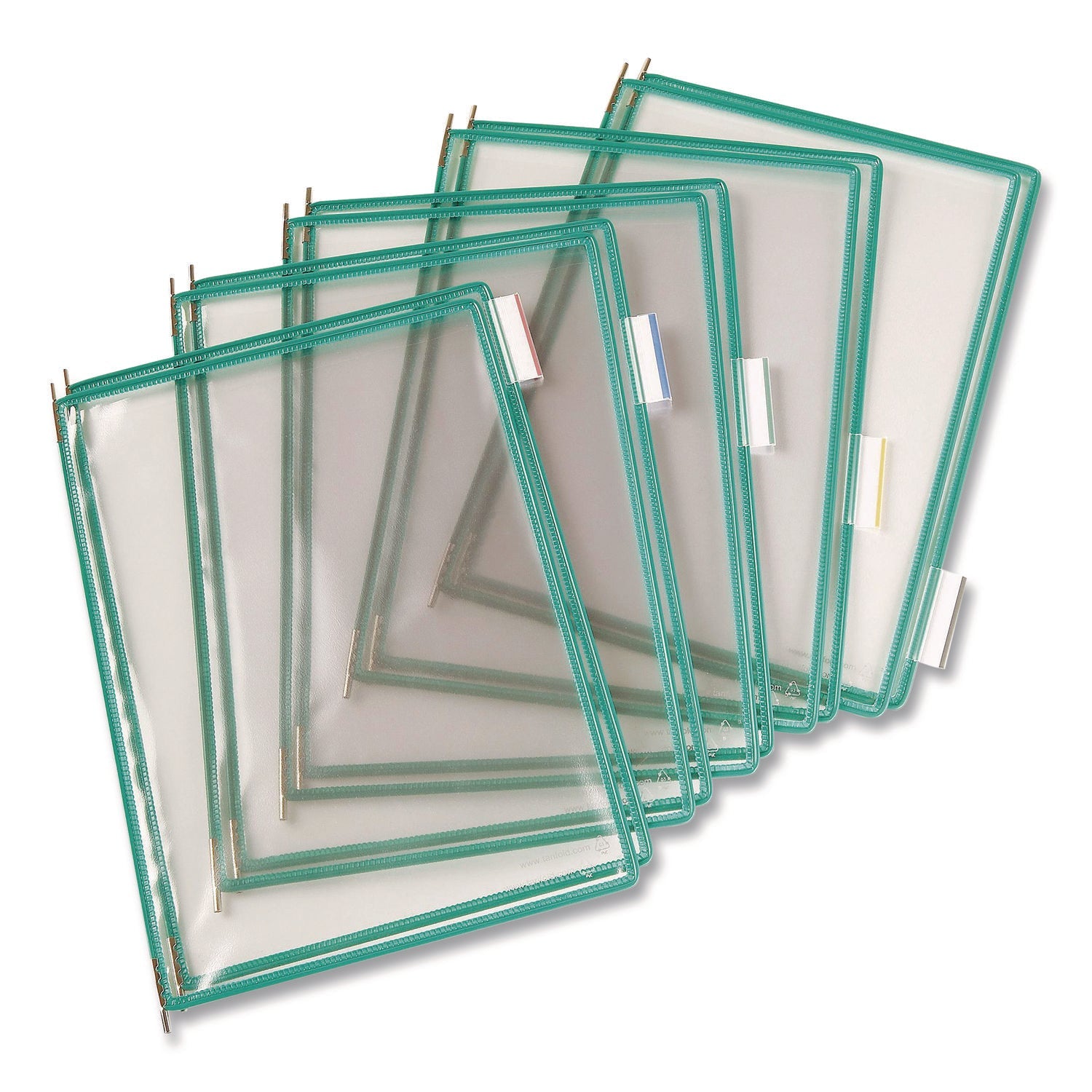 djois-r-by-tarifold-pivoting-pockets-1-section-green-10-pack-tfip050_1