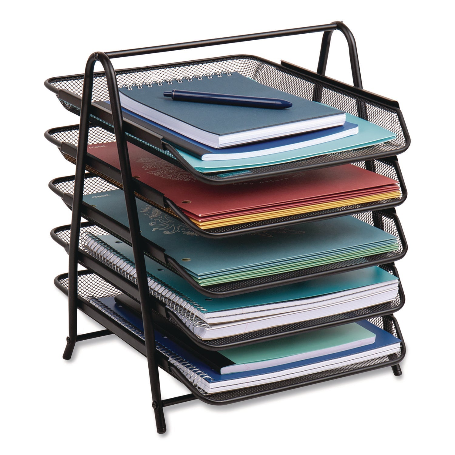 mind-reader-metal-mesh-desk-tray-organizer-5-tier-letter-size-14-x-11-75-x-14-5-black-ems5tpaperblk_1