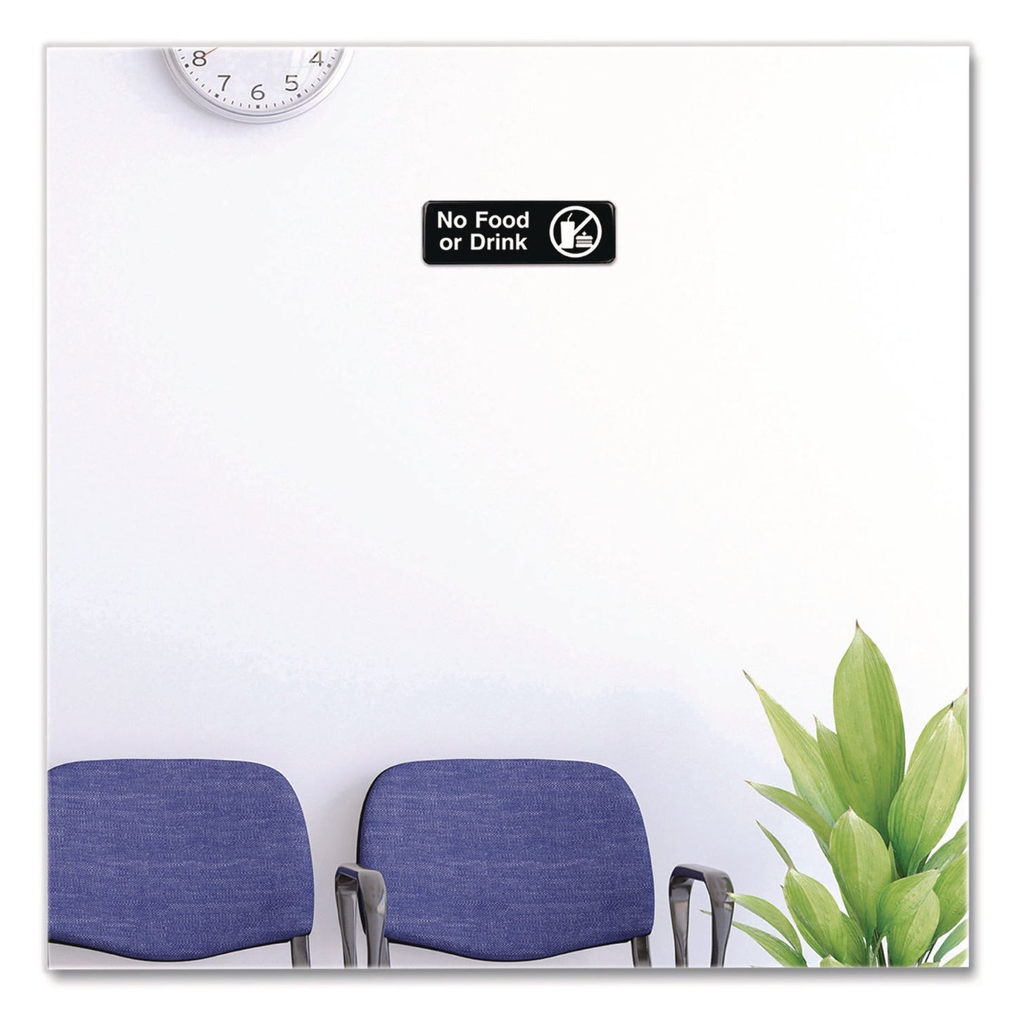 excello-global-products®-no-food-or-drink-wall-sign-9-x-3-black-face-white-graphics-3-pack-exoegphd0267s_4