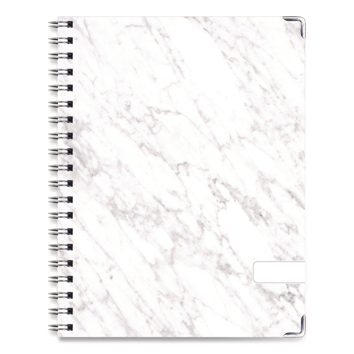 global-printed-products-marble-weekly-monthly-planner-marble-stone-artwork-11-x-8-5-white-gray-silver-cover-14-month-nov-2024-to-dec-2025-gpuspls25851106_1