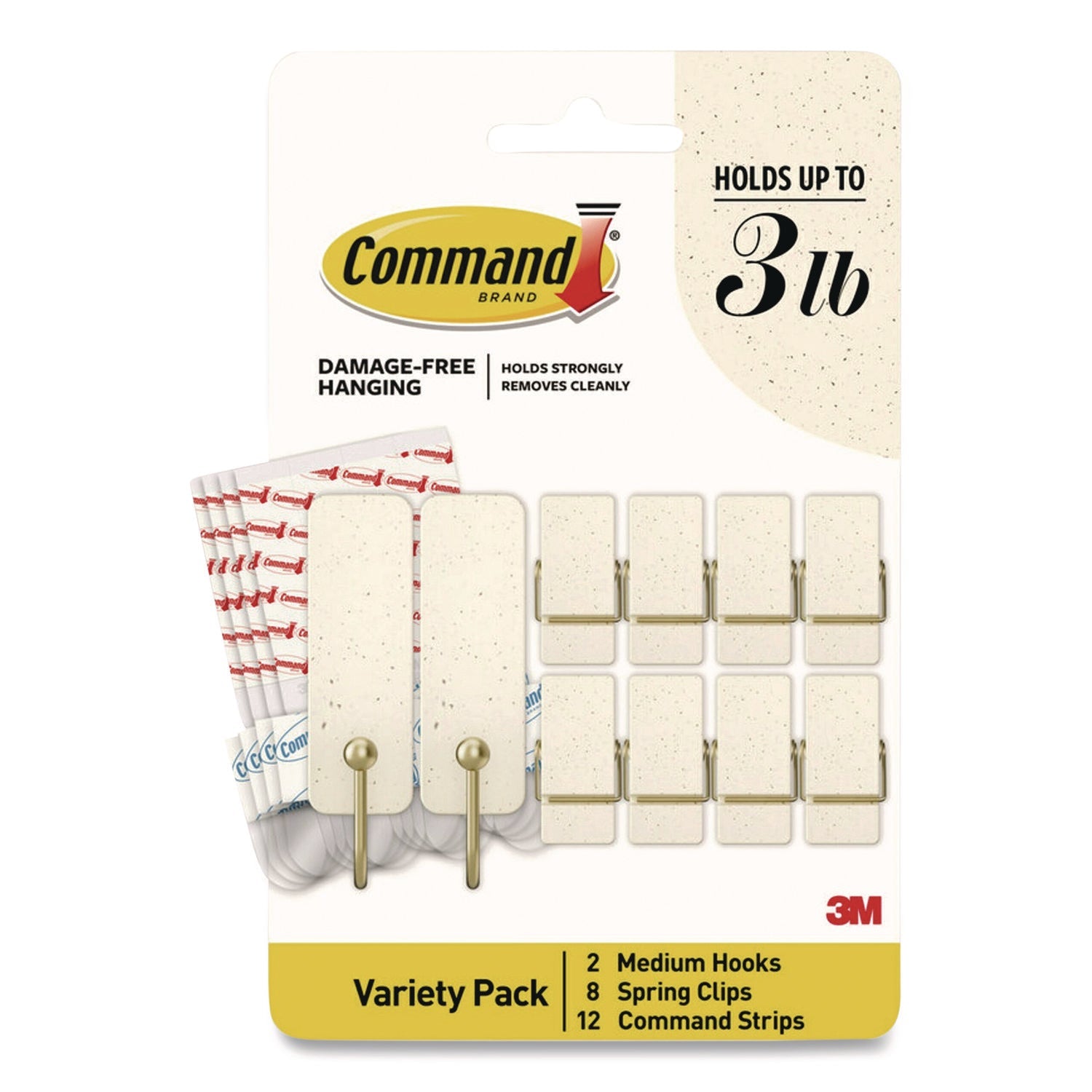 command-limited-edition-hooks-and-clips-vanilla-bean-3-lb-capacity-2-hooks-8-clips-and-12-strips-pack-mmmvbmhp10esf_1