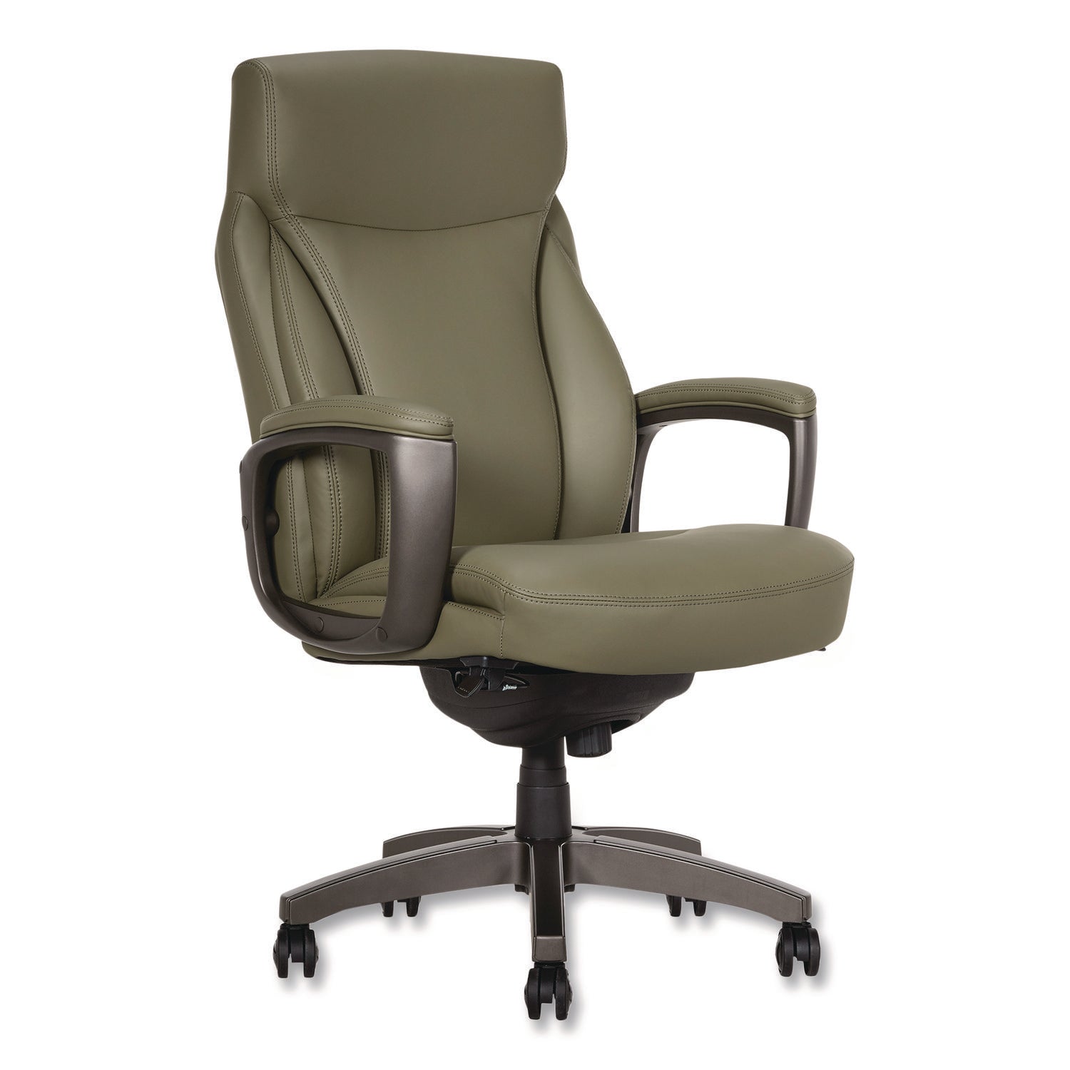 la-z-boy®-arcadian-bonded-leather-executive-chair-supports-up-to-275-lb-19-x-22-seat-height-olive-back-seat-gray-black-base-lzb60008olv_1