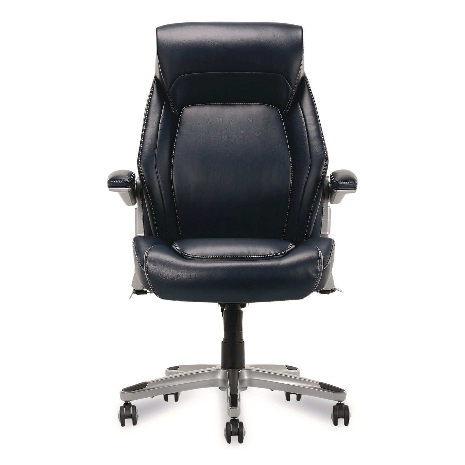 la-z-boy®-meyer-bonded-leather-executive-chair-supports-up-to-275-lb-19-x-22-75-navy-seat-navy-back-silver-base-lzb60082nvycc_1