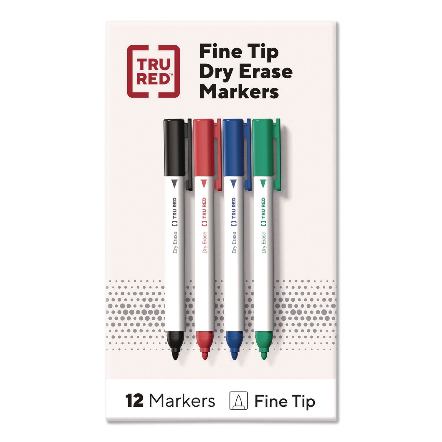 tru-red-pen-dry-erase-markers-bullet-fine-tip-assorted-colors-12-pack-tudtr61455_1