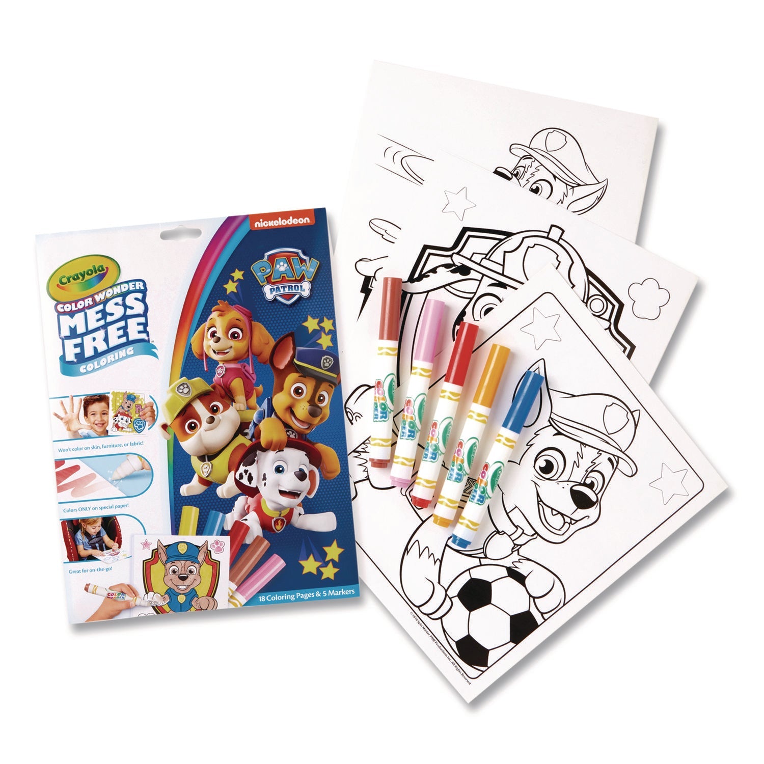 crayola-r-nickelodeon-paw-patrol-color-wonder-kit-18-coloring-pages-5-paw-patrol-collection-markers-cyo757007_1
