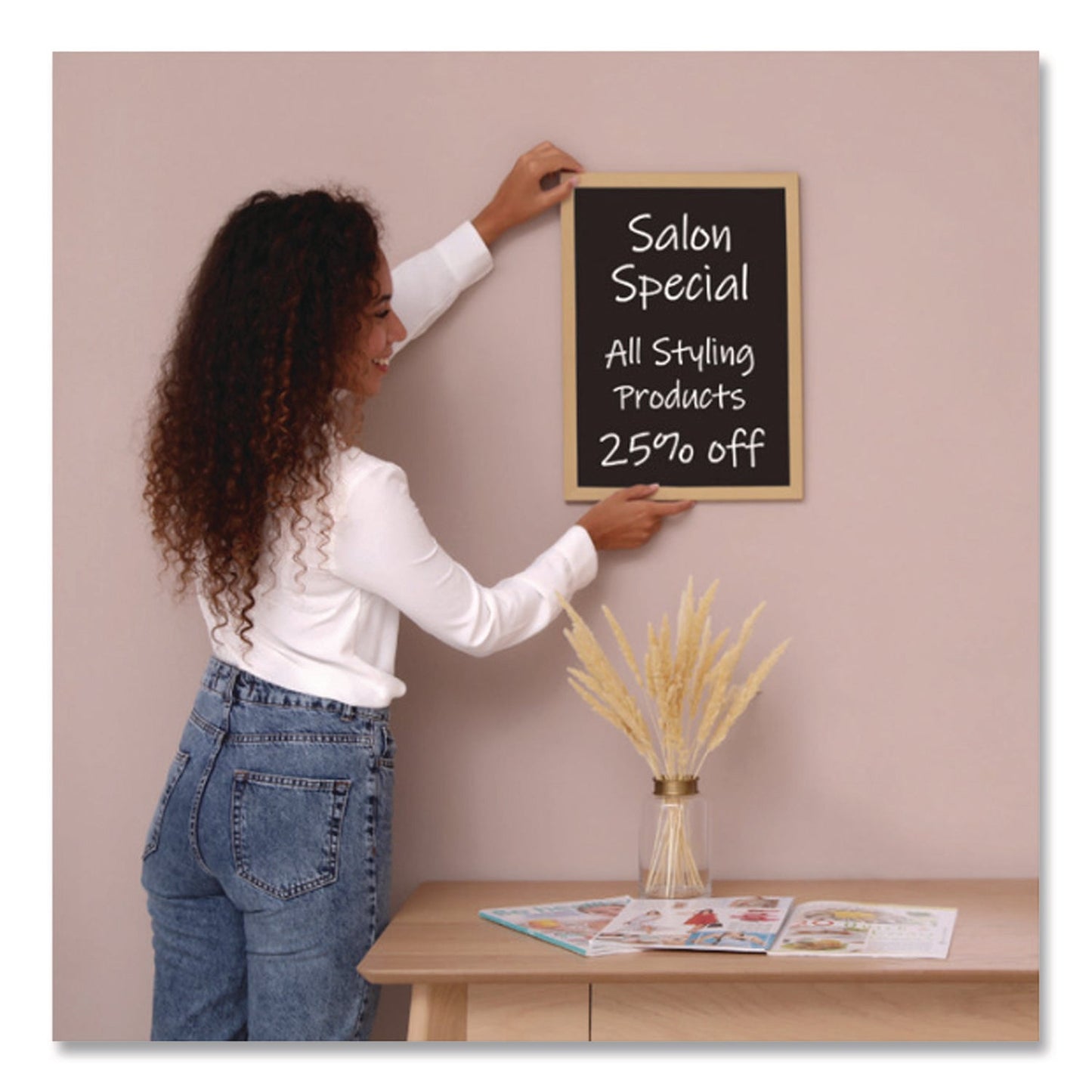 excello-global-products-r-chalkboard-sign-black-surface-brown-frame-12-x-16-exoegphd0514s_4