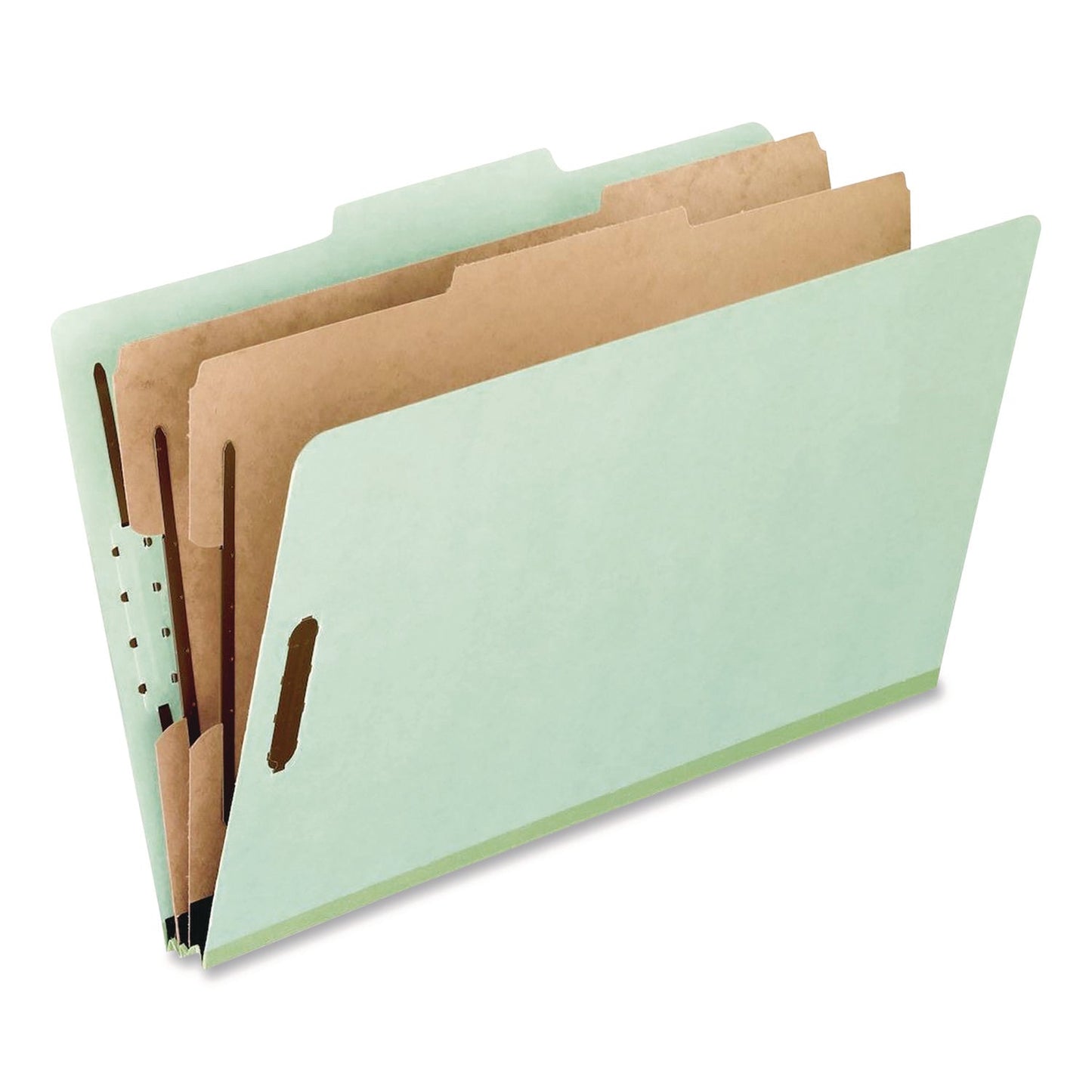 pendaflex-r-colored-pressboard-top-tab-classification-folders-2-5-expansion-2-dividers-6-fasteners-legal-size-light-green-10-box-pfx17176ee_1