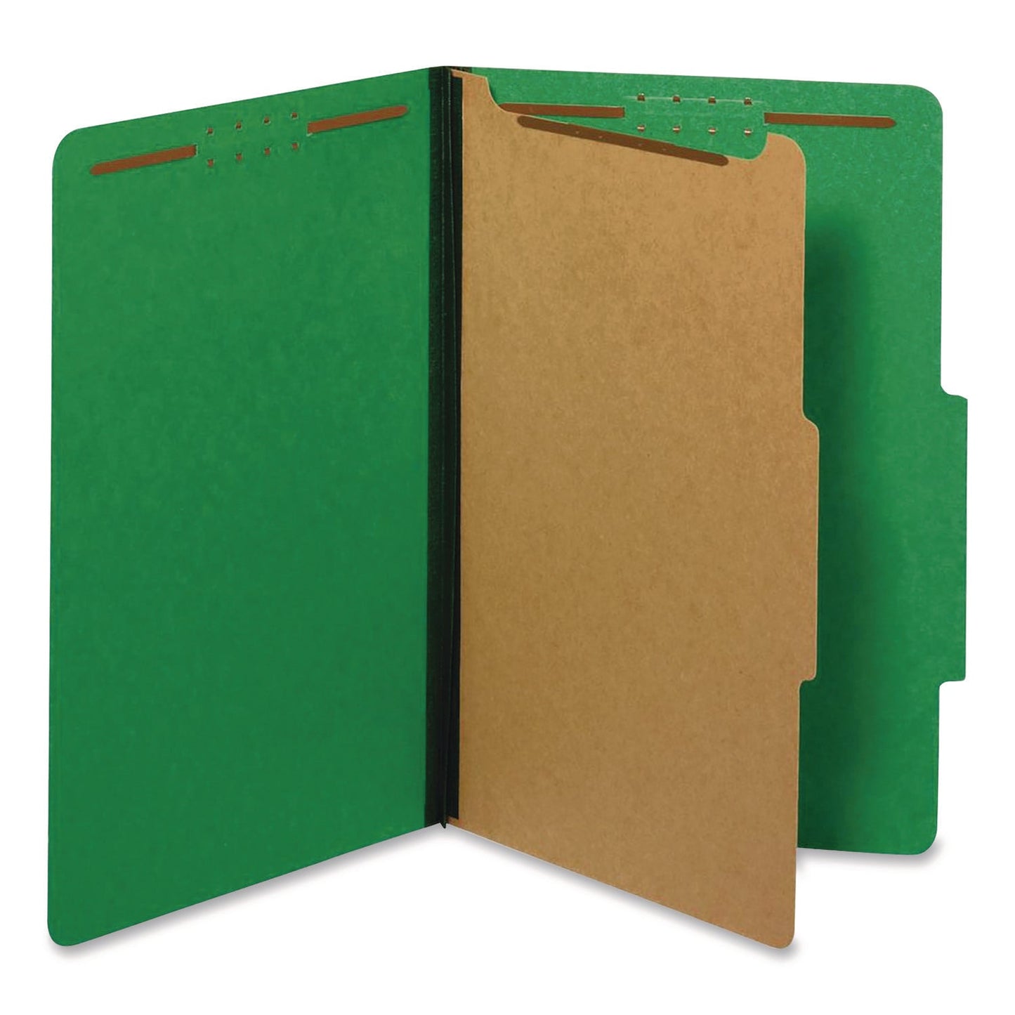 pendaflex-r-colored-pressboard-top-tab-classification-folders-1-75-expansion-1-divider-4-fasteners-legal-size-dark-green-10-box-pfx28733p_1