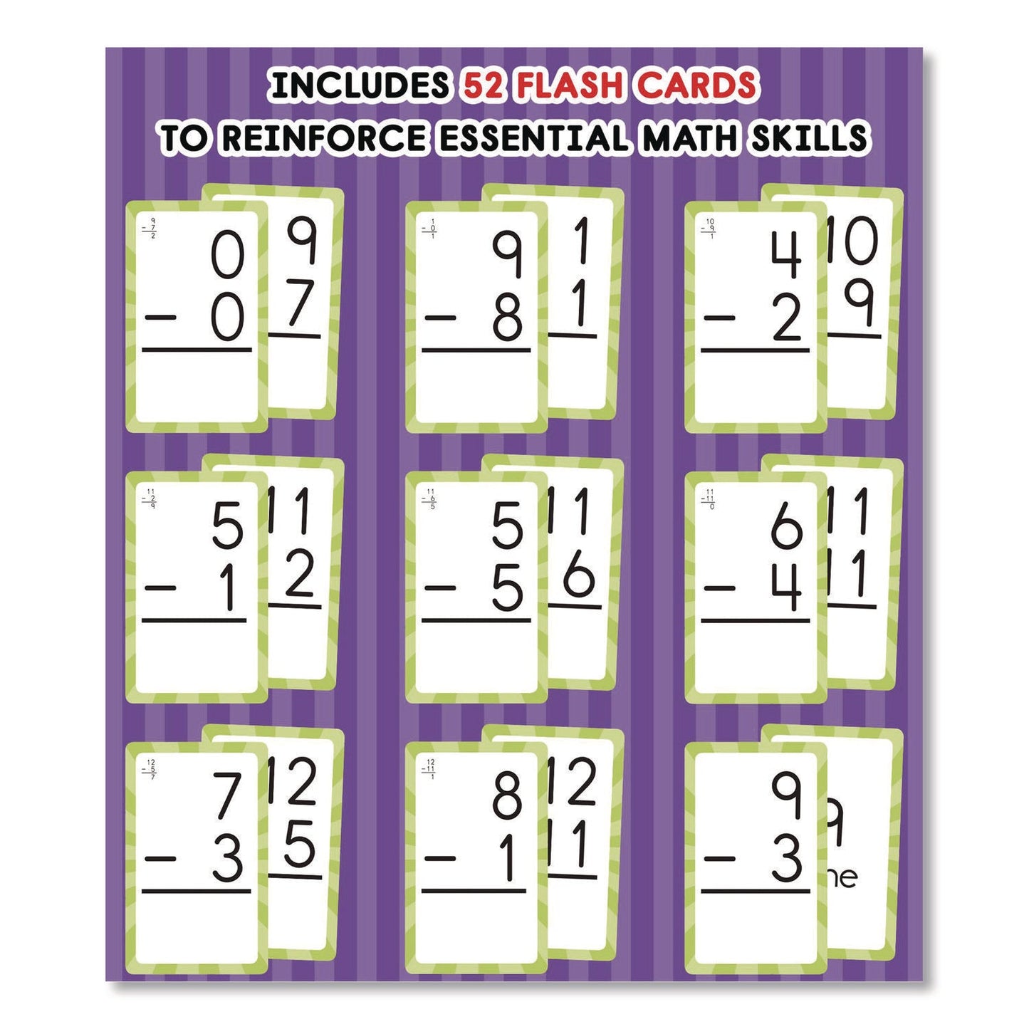 carson-dellosa-education-subtraction-0-to-12-flash-cards-3-25-x-5-25-assorted-colors-54-cards-cdp0769677215_3