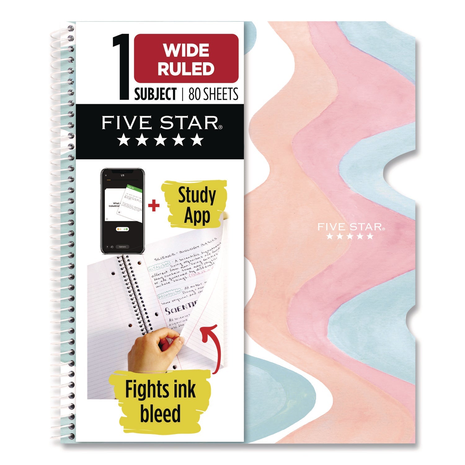 five-star®-brushy-moves-pastel-waves-design-notebook-w-study-app-1-subject-wide-legal-rule-assorted-cover-color-8011-x-8-5-sheets-mea930060f_1