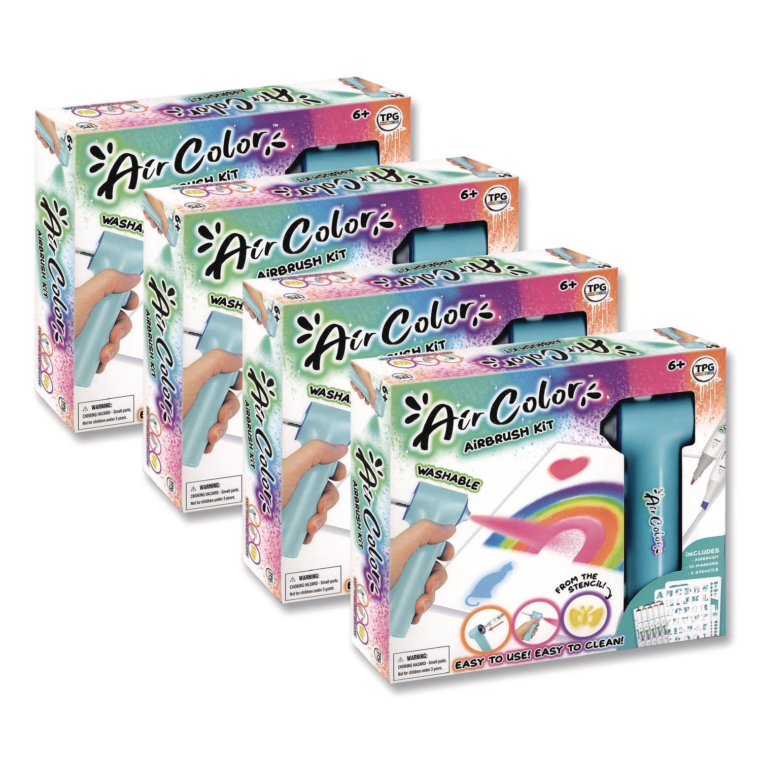tpg-creations-aircolor-airbrush-kit-10-markers-2-stencils-1-airbrush-1-charging-cable-4-kits-carton-tpg49004_1