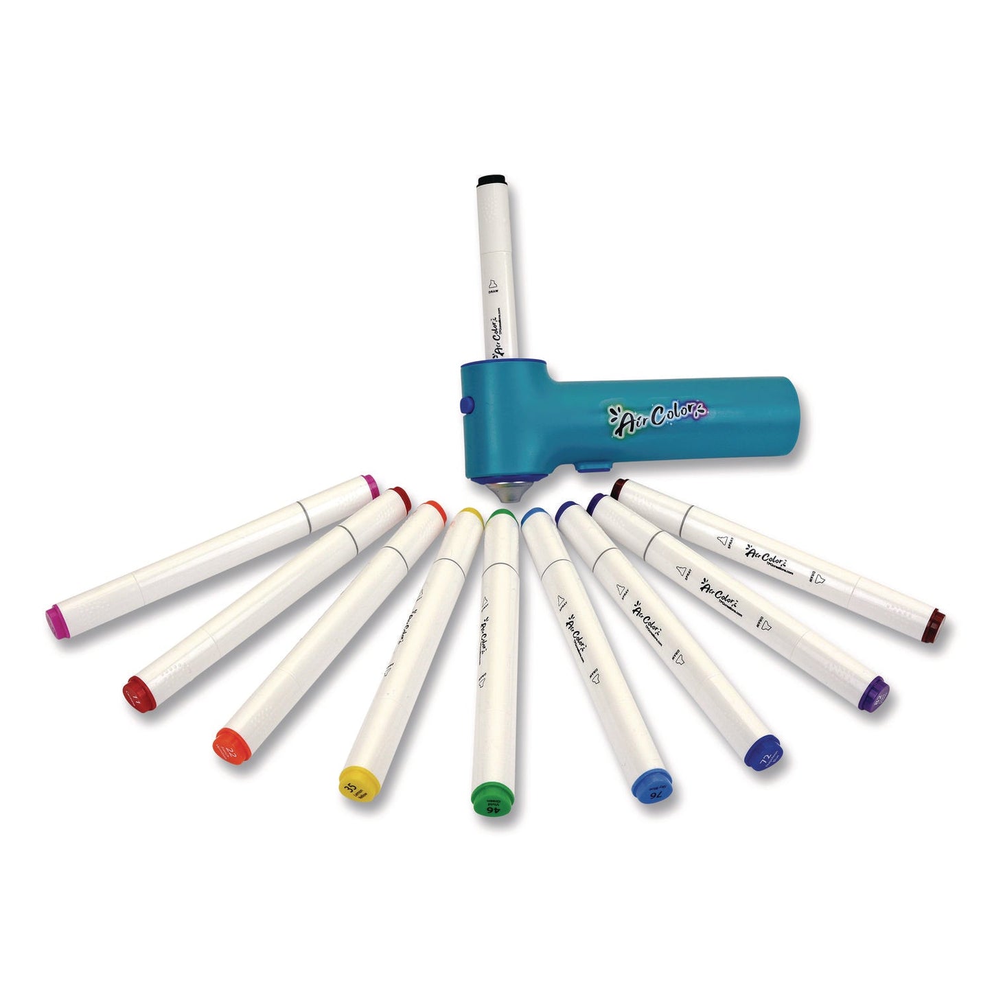tpg-creations-aircolor-airbrush-kit-10-markers-2-stencils-1-airbrush-1-charging-cable-4-kits-carton-tpg49004_3