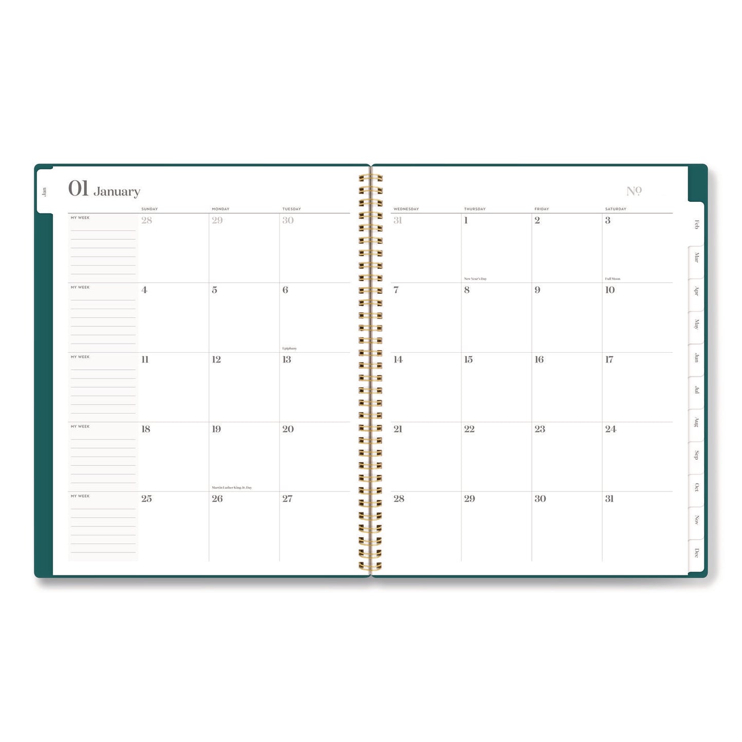 Cambridge® WorkStyle Poly Monthly Planner, 11 x 8.5, Teal Cover, 12 Month (Jan-Dec): 2026 (AAG160690012)