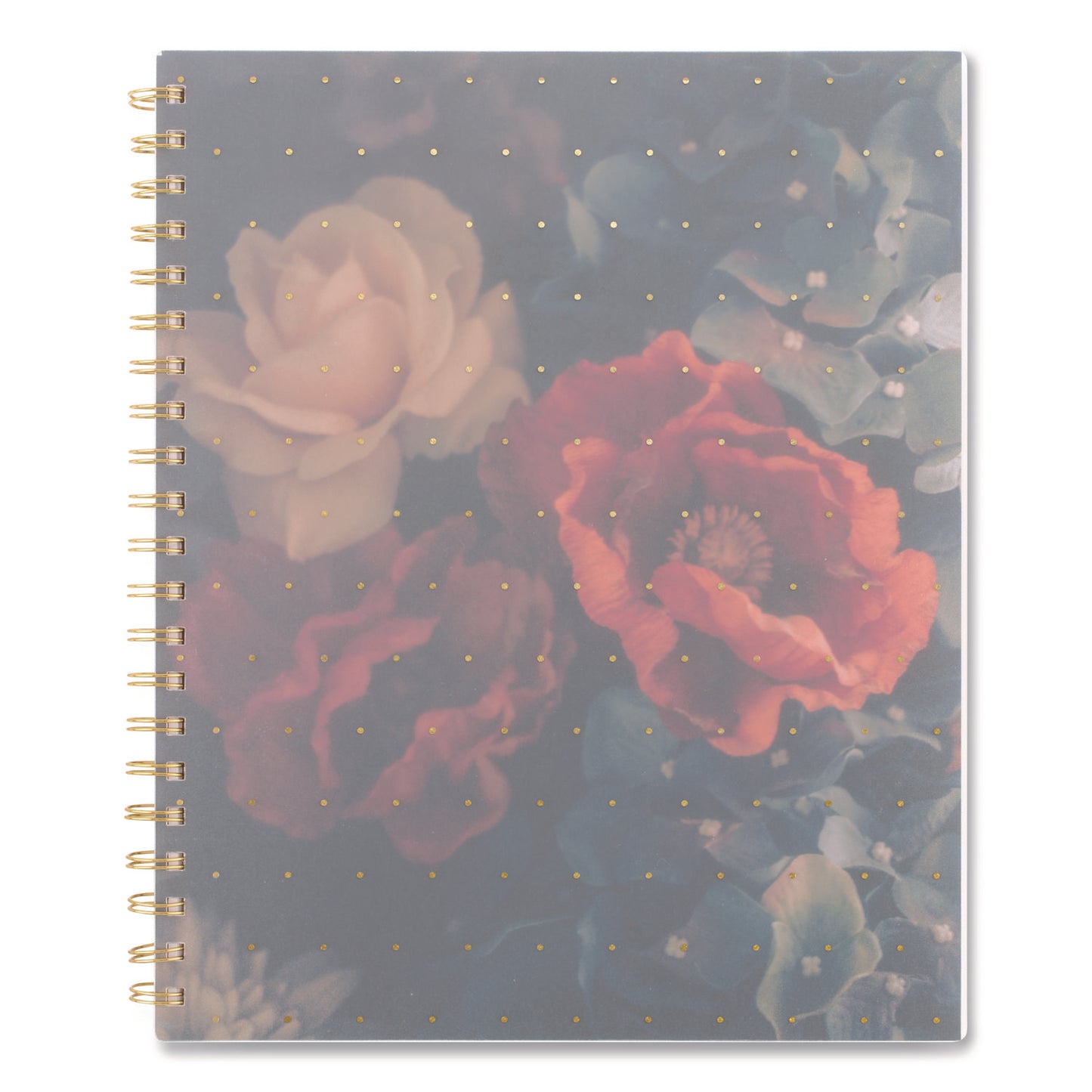 Cambridge® Midnight Garden Weekly/Monthly Planner, 11 x 8.5, Floral Artwork, Black/Pink/Green Cover, 12-Month (Jan-Dec): 2026 (AAG1768905)