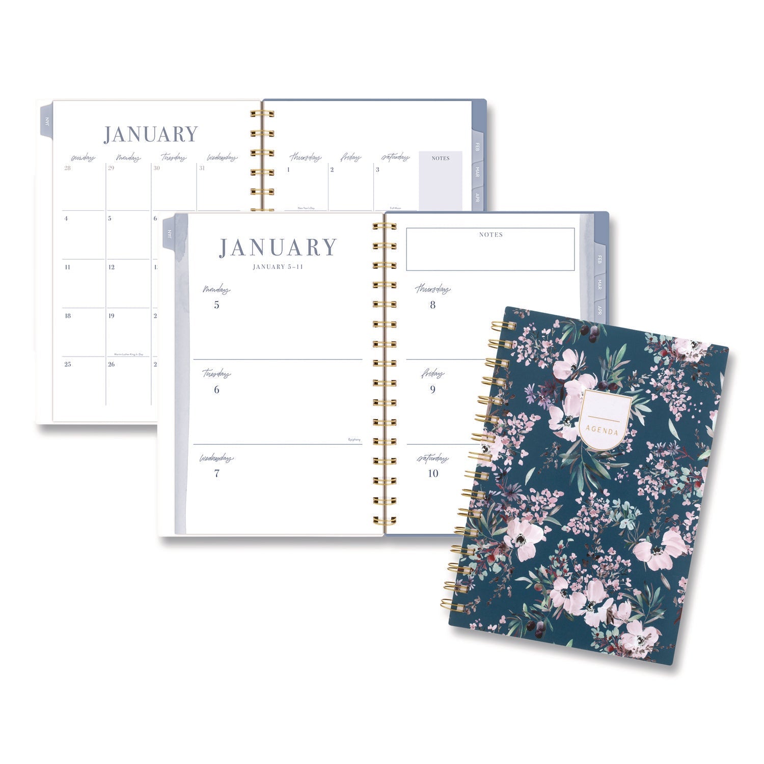 cambridge®-weekly-monthly-calista-floral-planners-8-5-x-5-5-floral-artwork-blue-purple-green-cover-13-month-jan-jan-2026-aaglb40200_1