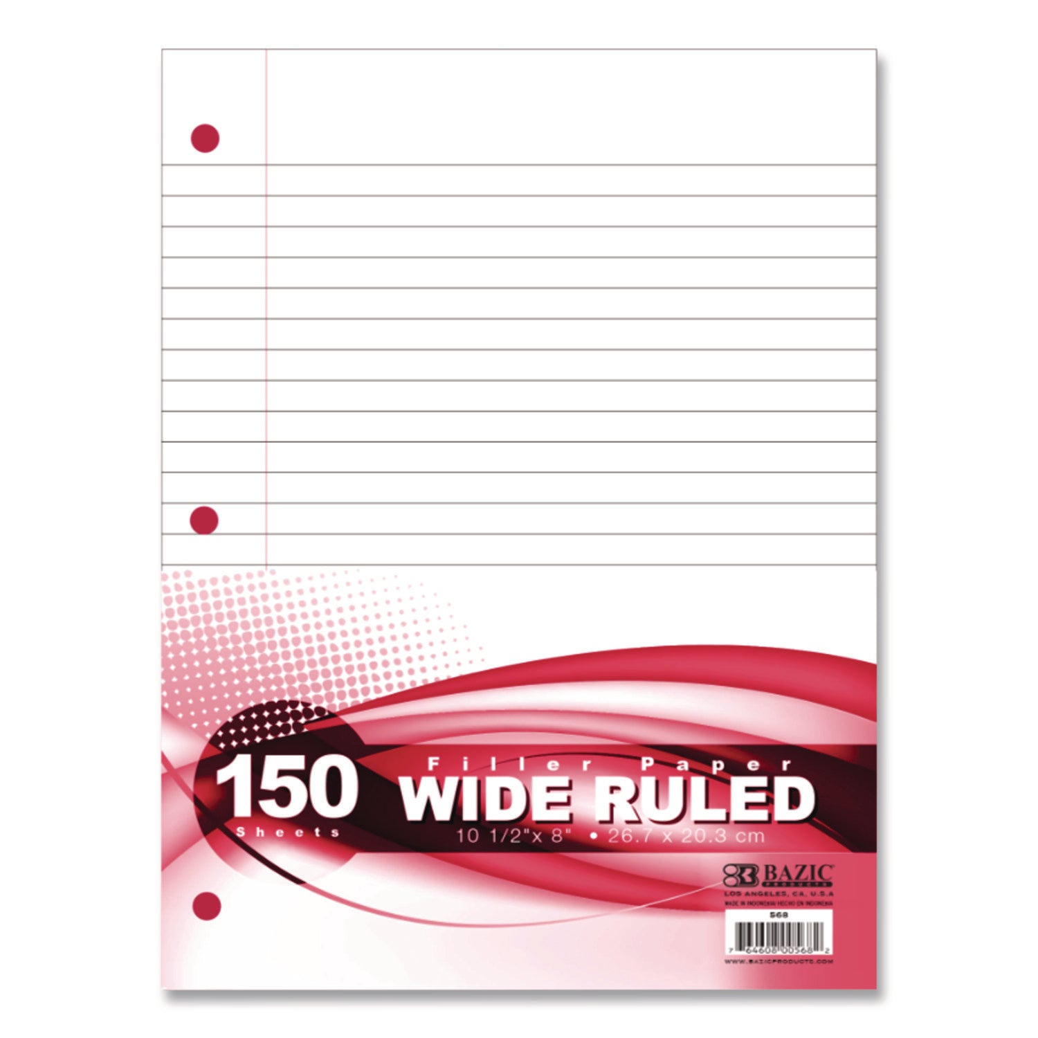 bazic-r-products-filler-paper-side-3-hole-punched-wide-legal-rule-150-pack-baz568_1