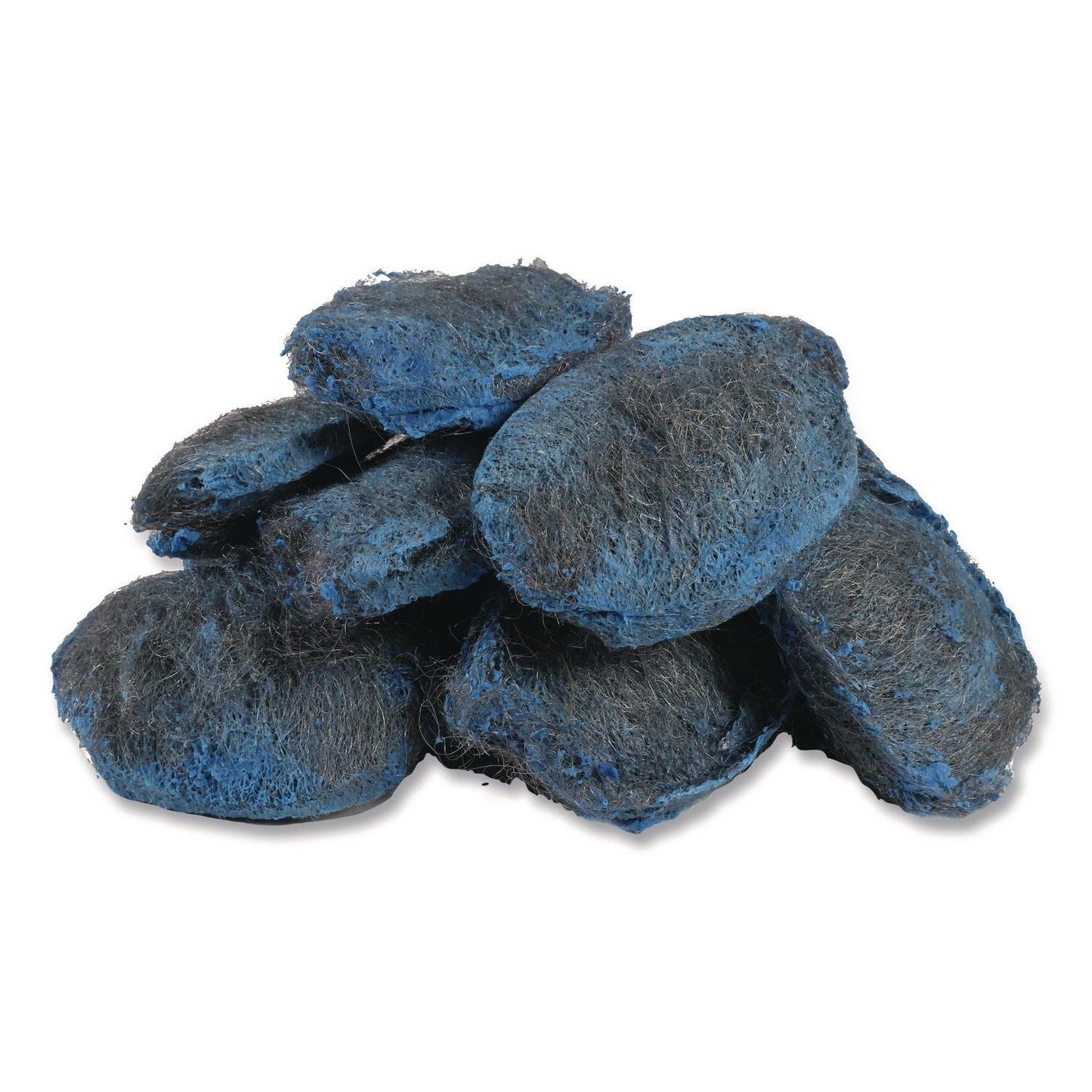 Boardwalk® Steel Wool Soap Pads, 3" x 2.5", Blue, 15 Pads/Box, 12 Boxes/Carton (BWKSTWLPAD)
