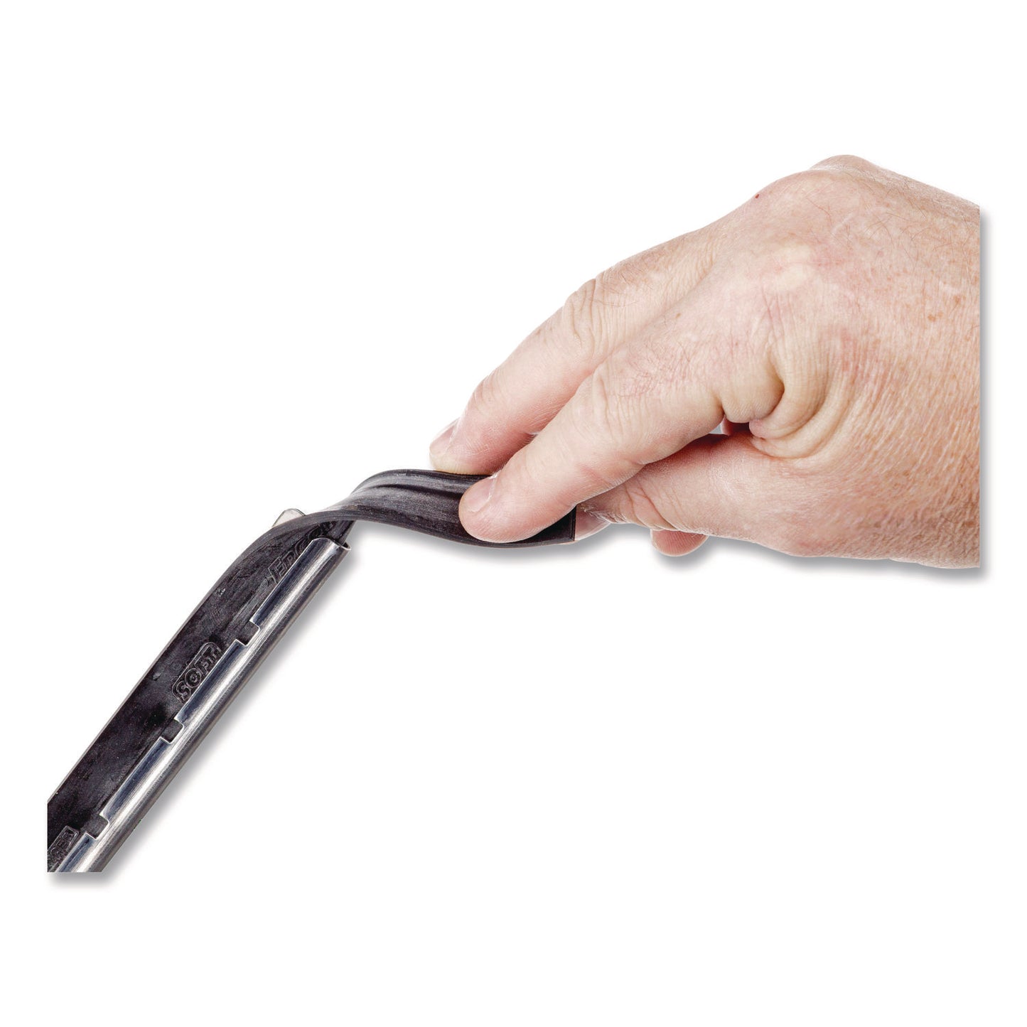 Unger® Stainless Steel "S" Channel with Soft Rubber, 14" Wide Blade (UNGNE350)