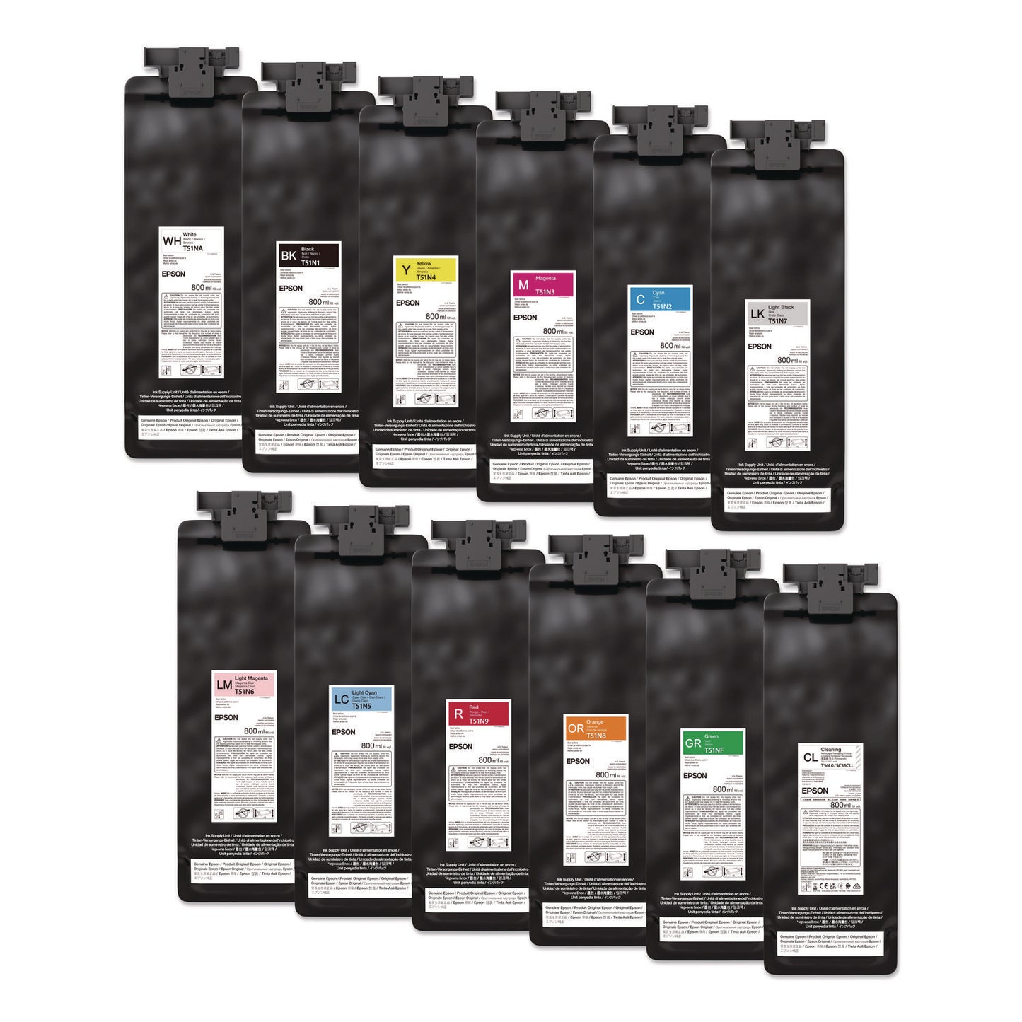 Epson® T51N320 (T51N) UltraChrome GS3 Eco-Solvent Ink, 800 mL, Magenta (EPST51N320)